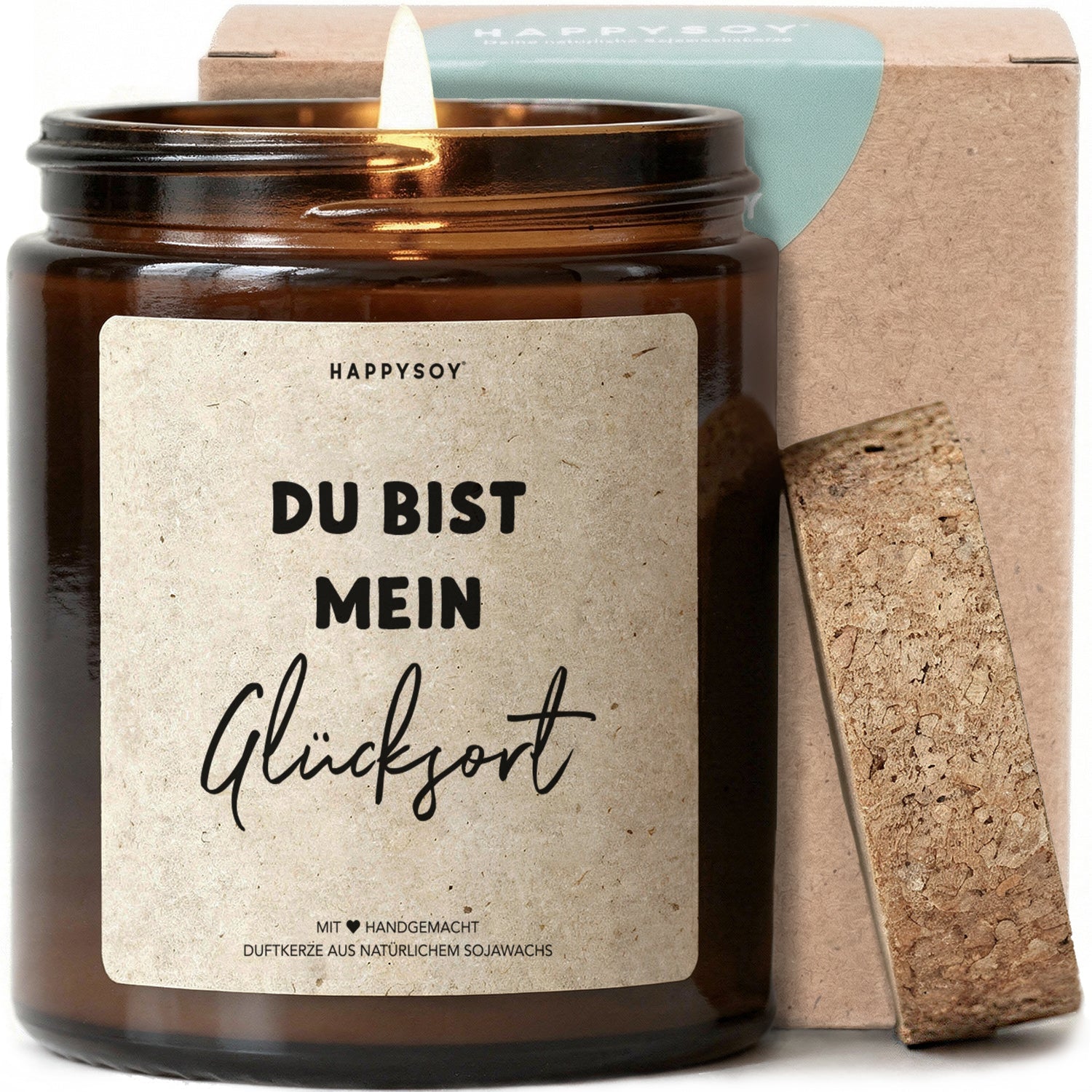 Duftkerze - Du bist mein Glücksort - Happysoy®