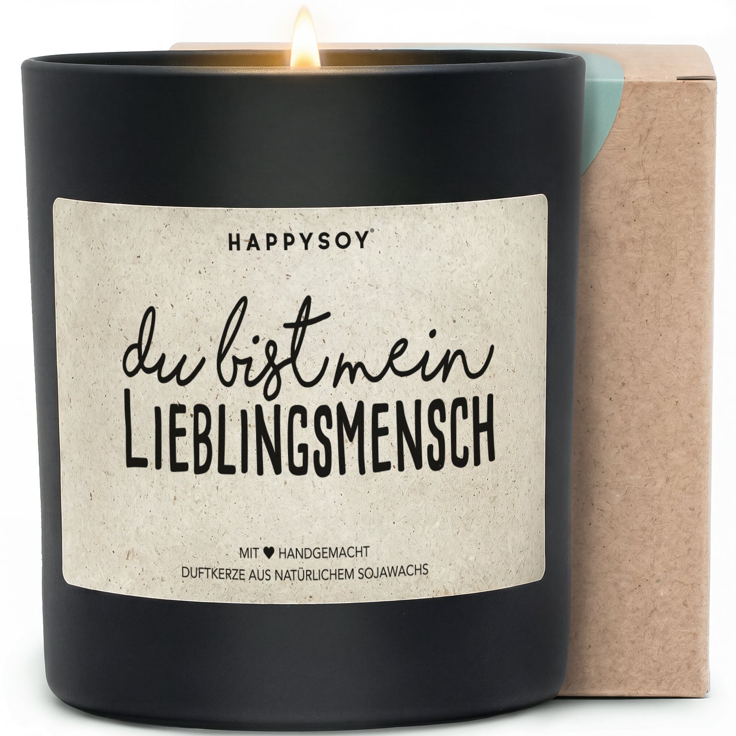 Duftkerze - Du bist mein Lieblingsmensch - Happysoy®
