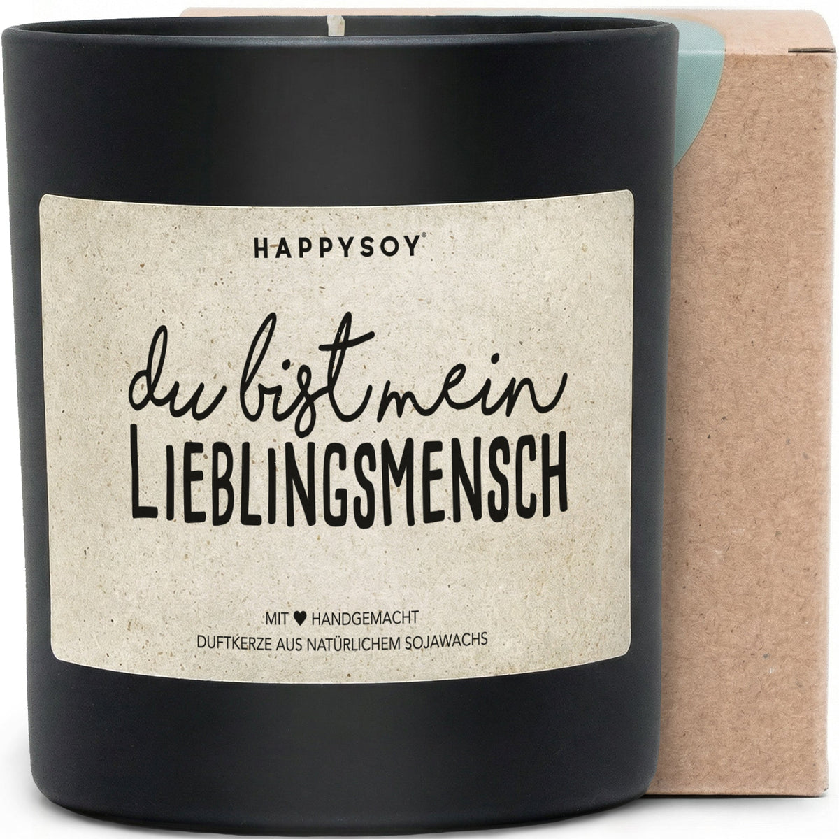 Duftkerze - Du bist mein Lieblingsmensch - Happysoy®