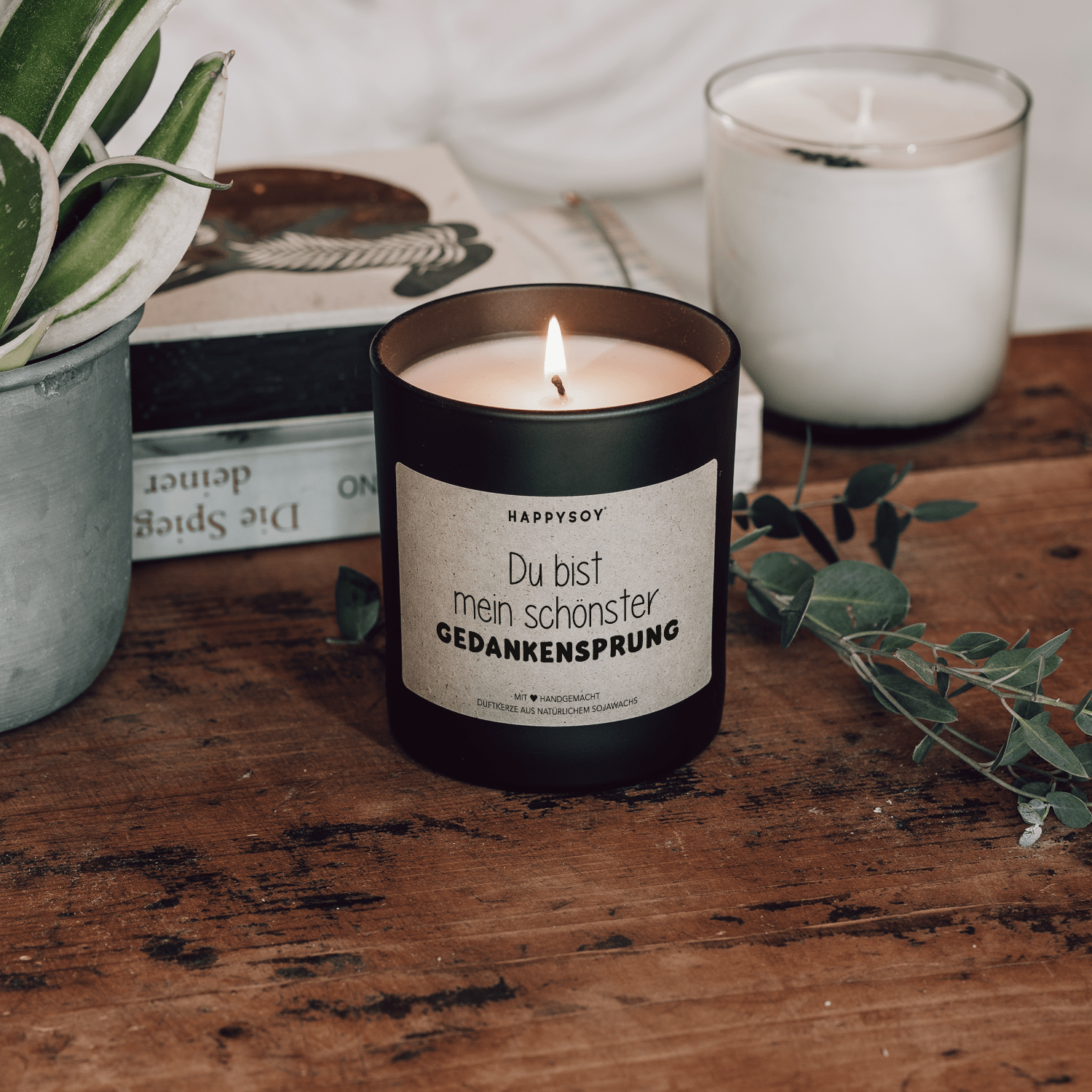 Duftkerze - Du bist mein schönster Gedankensprung - Happysoy®