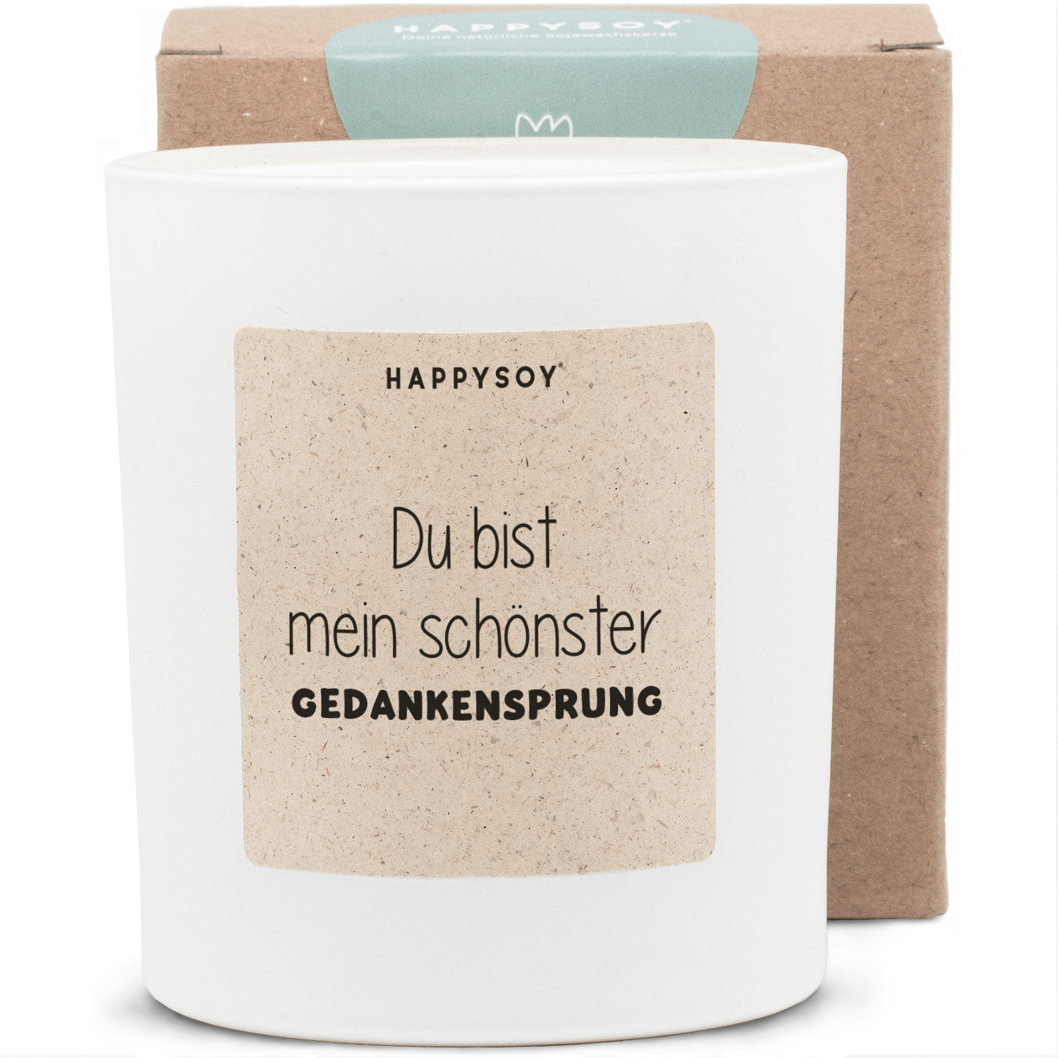 Duftkerze - Du bist mein schönster Gedankensprung - Happysoy®