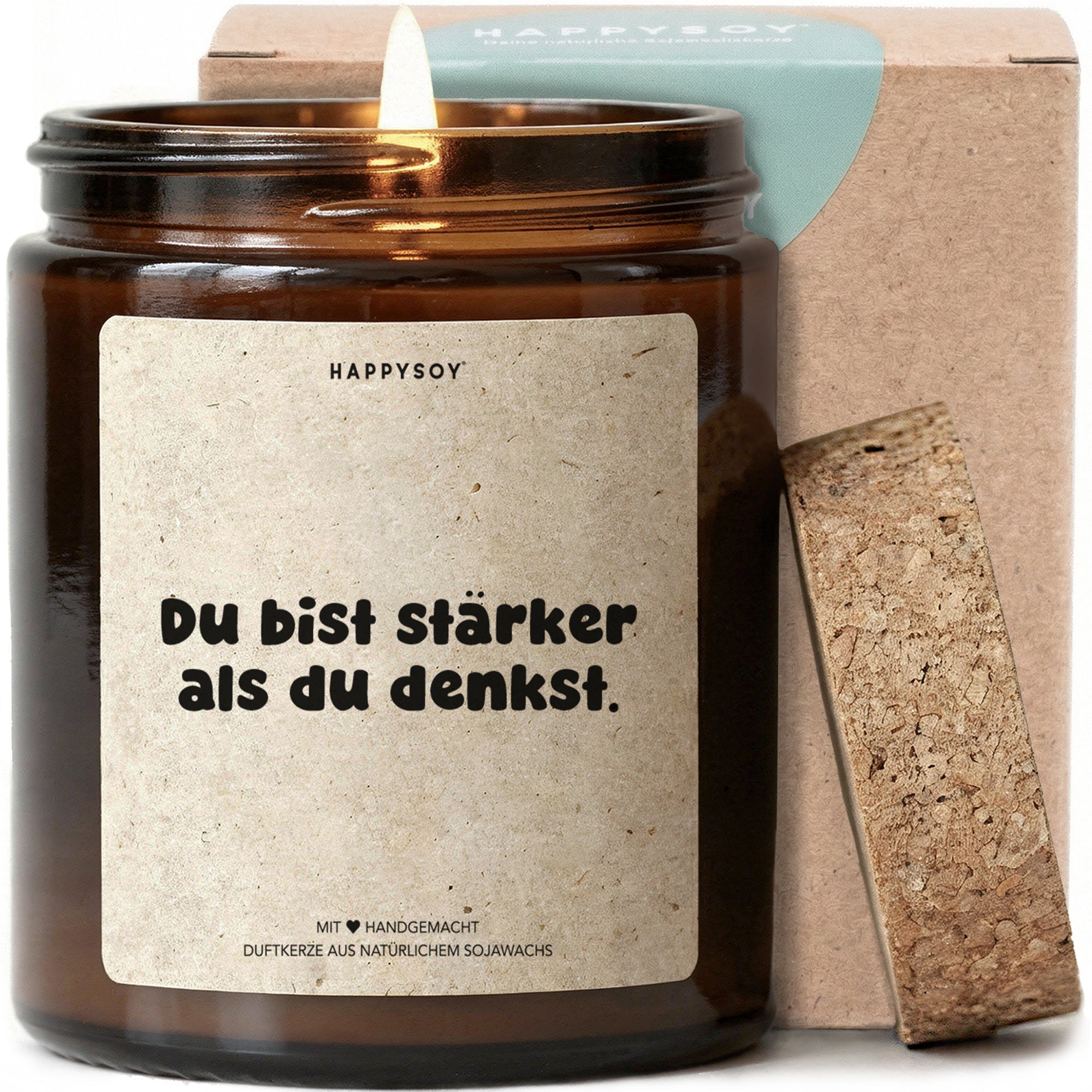 Duftkerze - Du bist stärker als du denkst. - Happysoy®