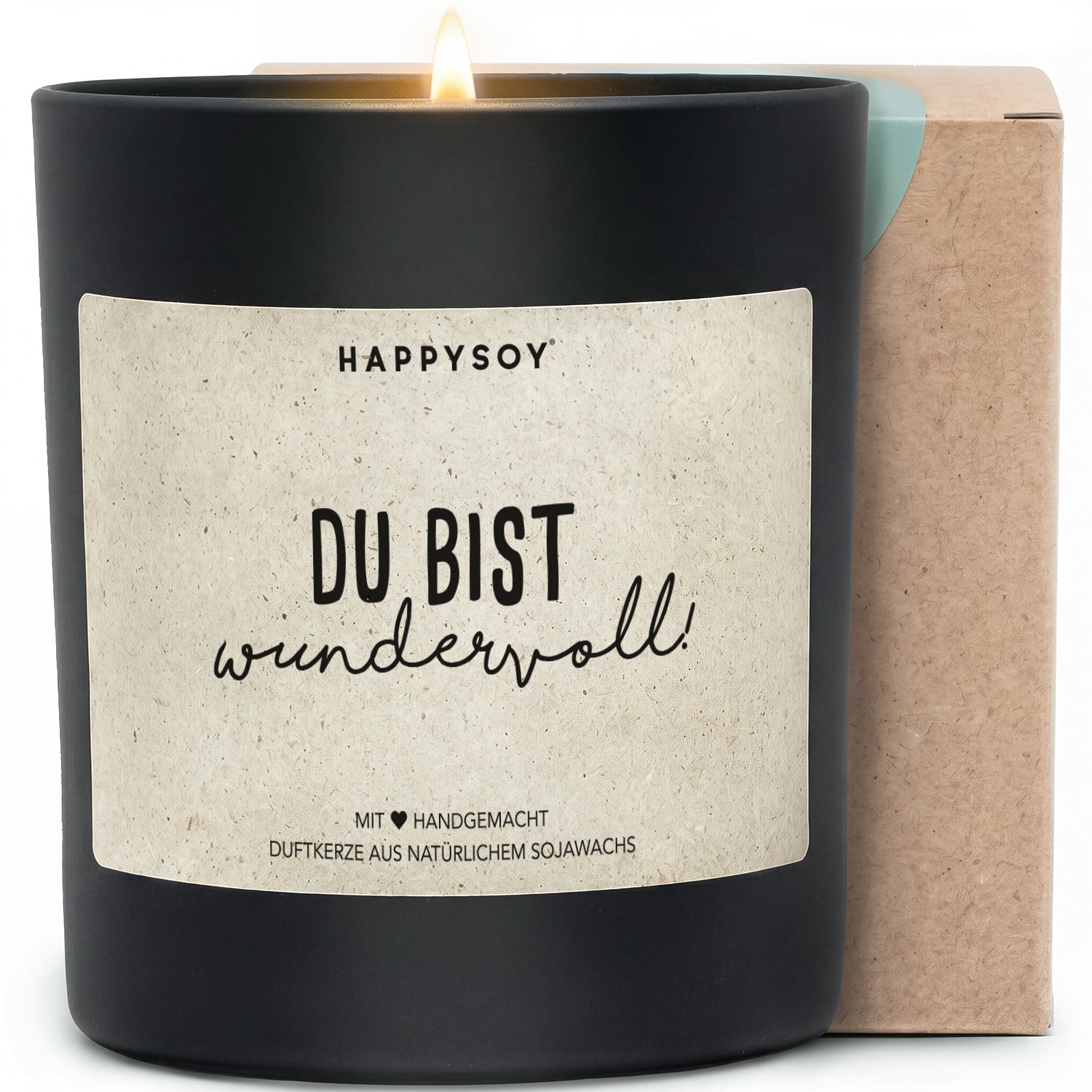 Duftkerze - Du bist wundervoll! - Happysoy®