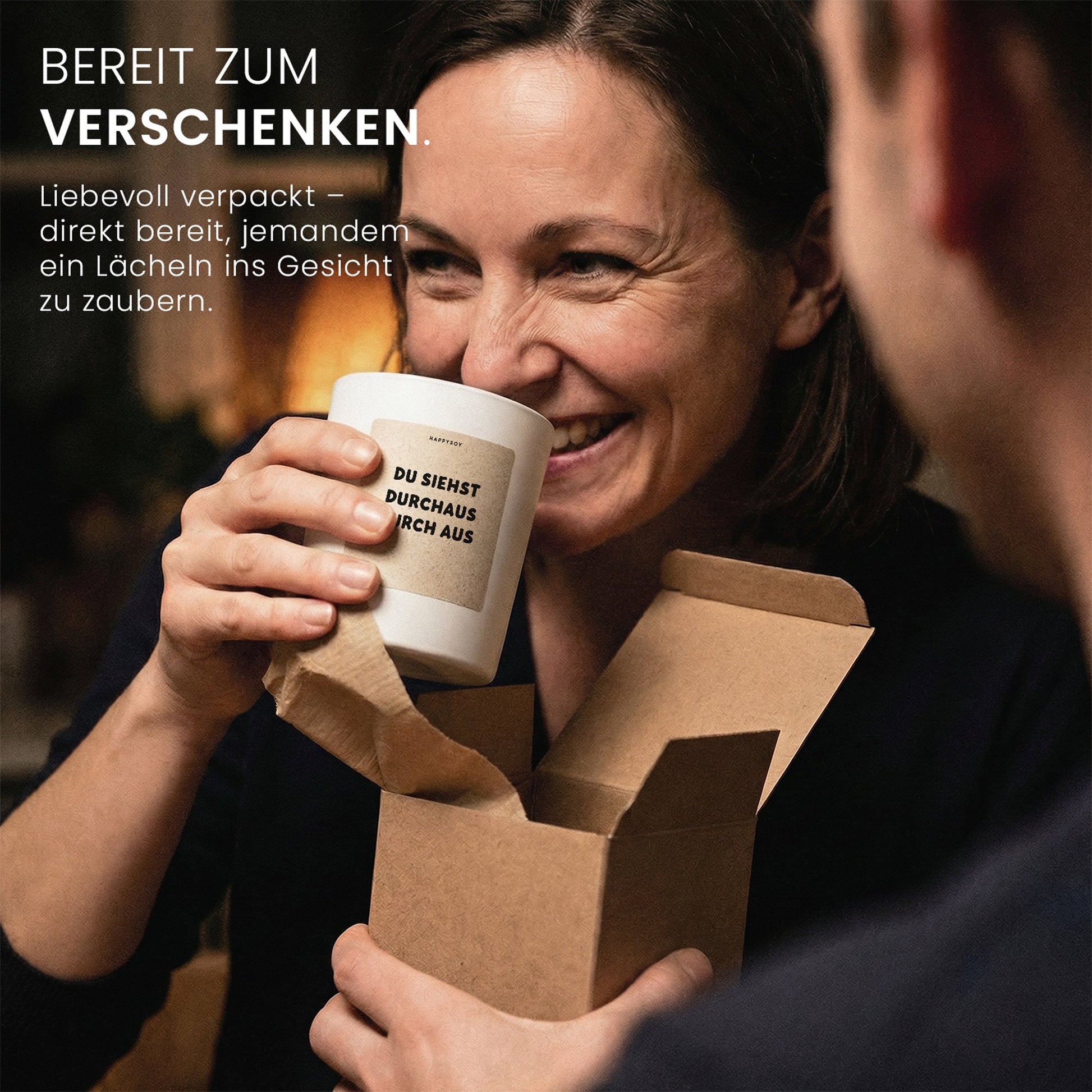 Duftkerze - du siehst durchaus durch aus - Happysoy®