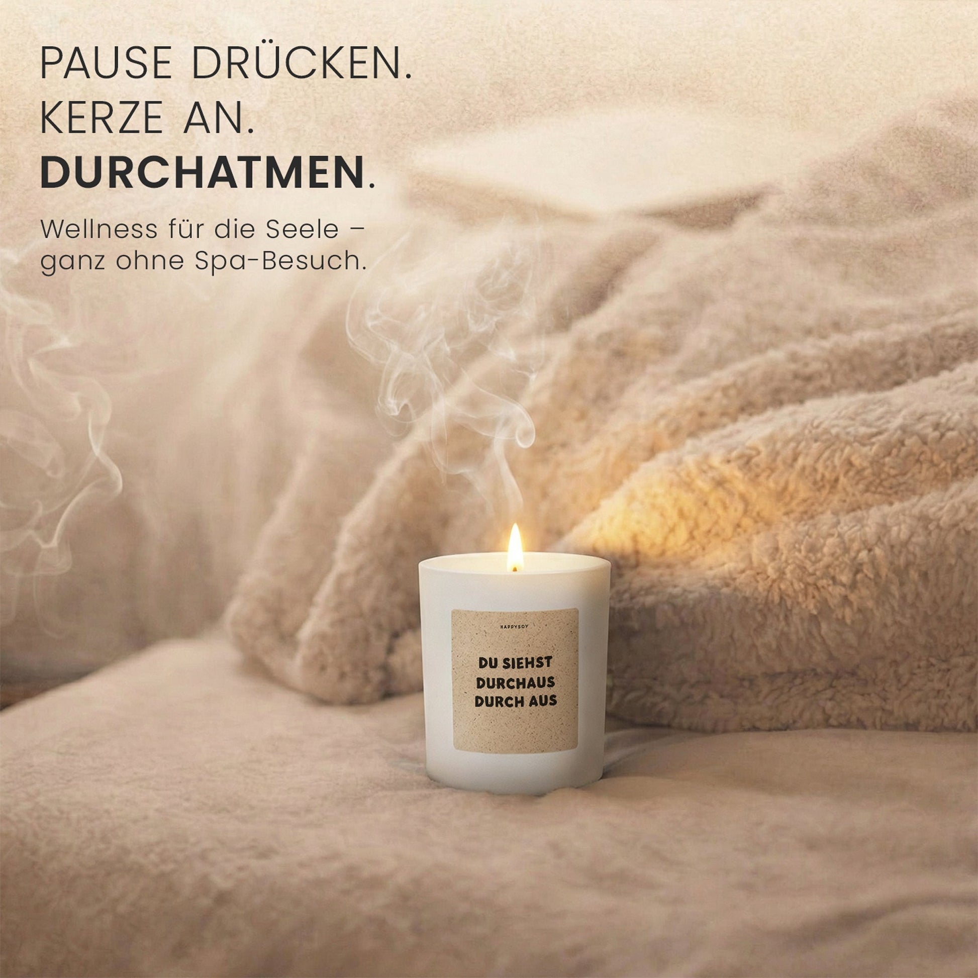 Duftkerze - du siehst durchaus durch aus - Happysoy®