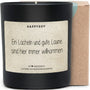 Duftkerze - Ein Lächeln und gute Laune sind hier immer willkommen - Happysoy®