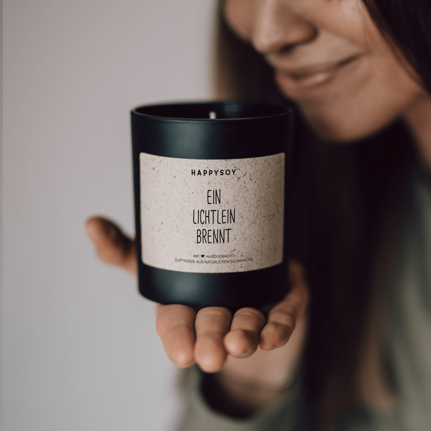 Duftkerze - EIN LICHTLEIN BRENNT - Happysoy®