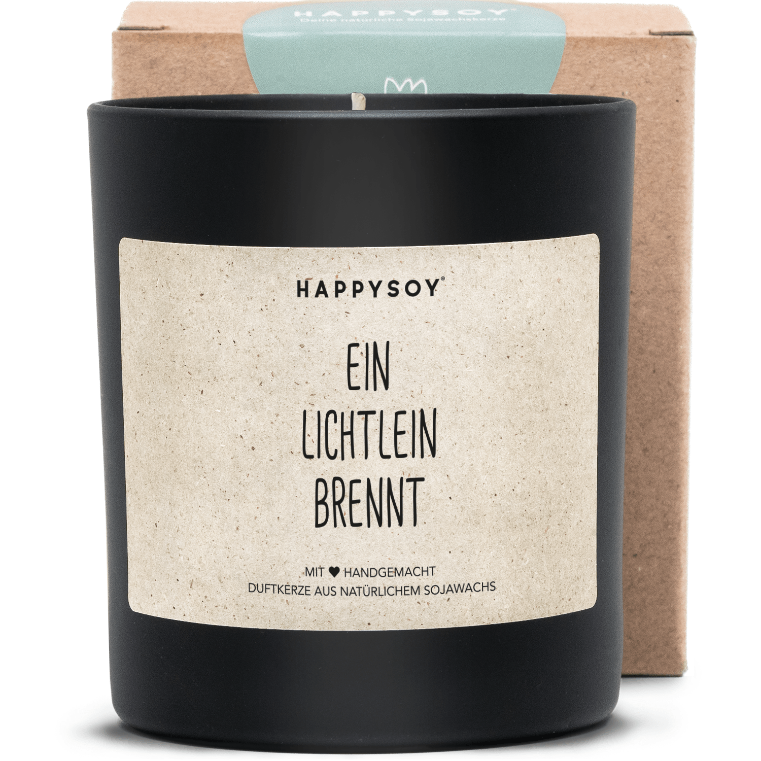 Duftkerze - EIN LICHTLEIN BRENNT - Happysoy®