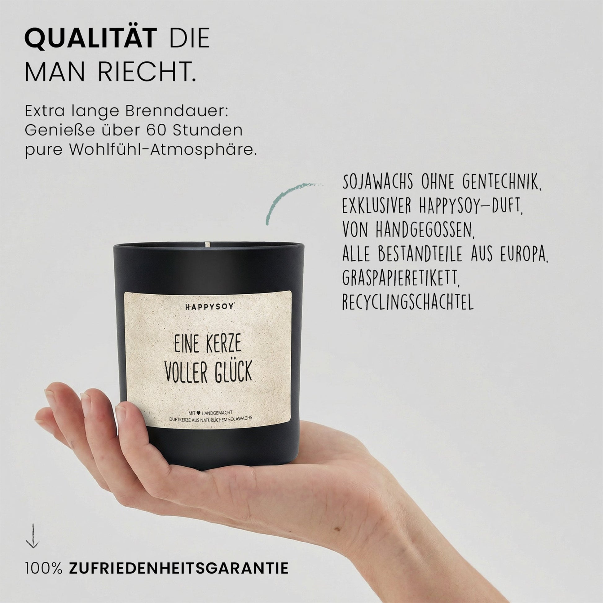 Duftkerze - Eine Kerze voller Glück - Happysoy®
