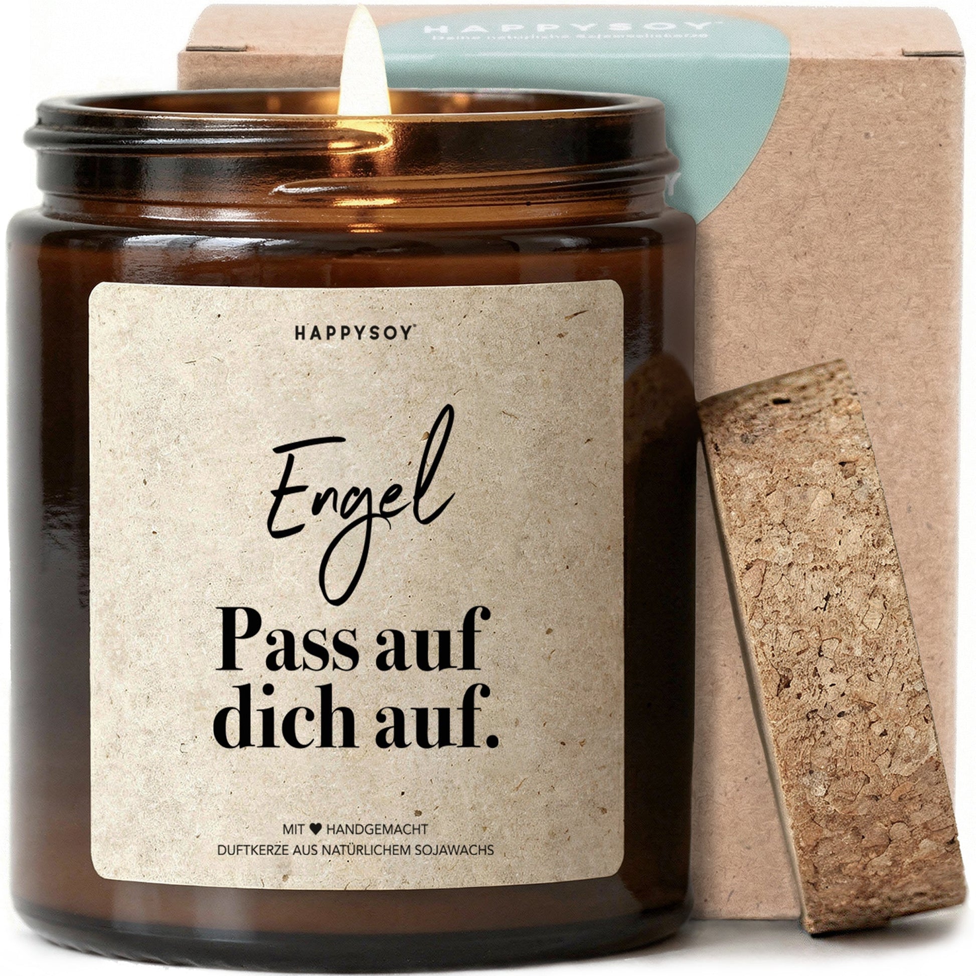 Duftkerze - Engel pass auf dich auf - Happysoy®