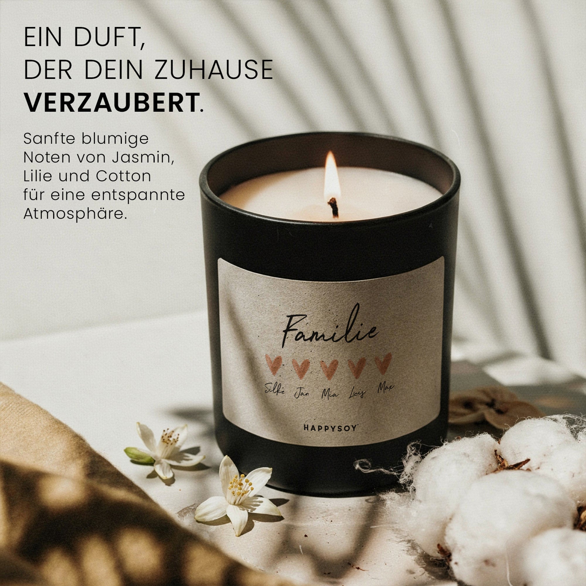 Duftkerze - Familie (Personalisierbar) - Happysoy®