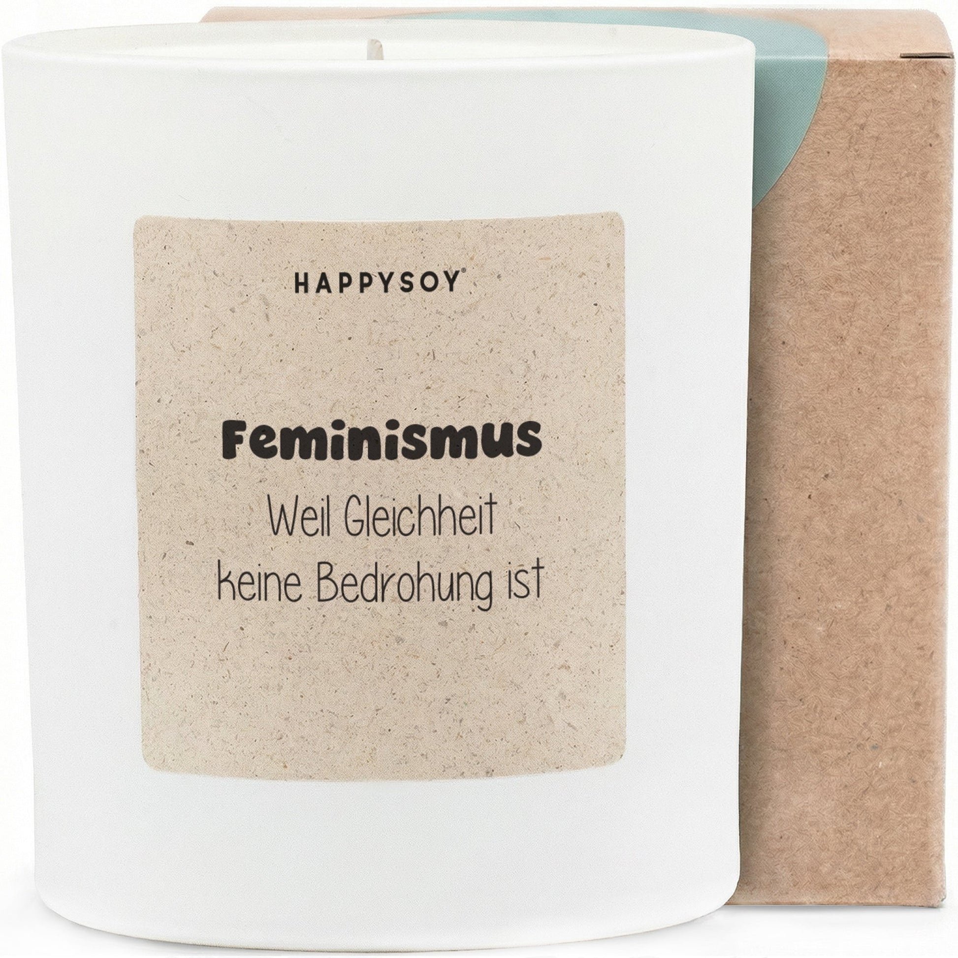 Duftkerze - Feminismus Weil Gleichheit keine Bedrohung ist - Happysoy®