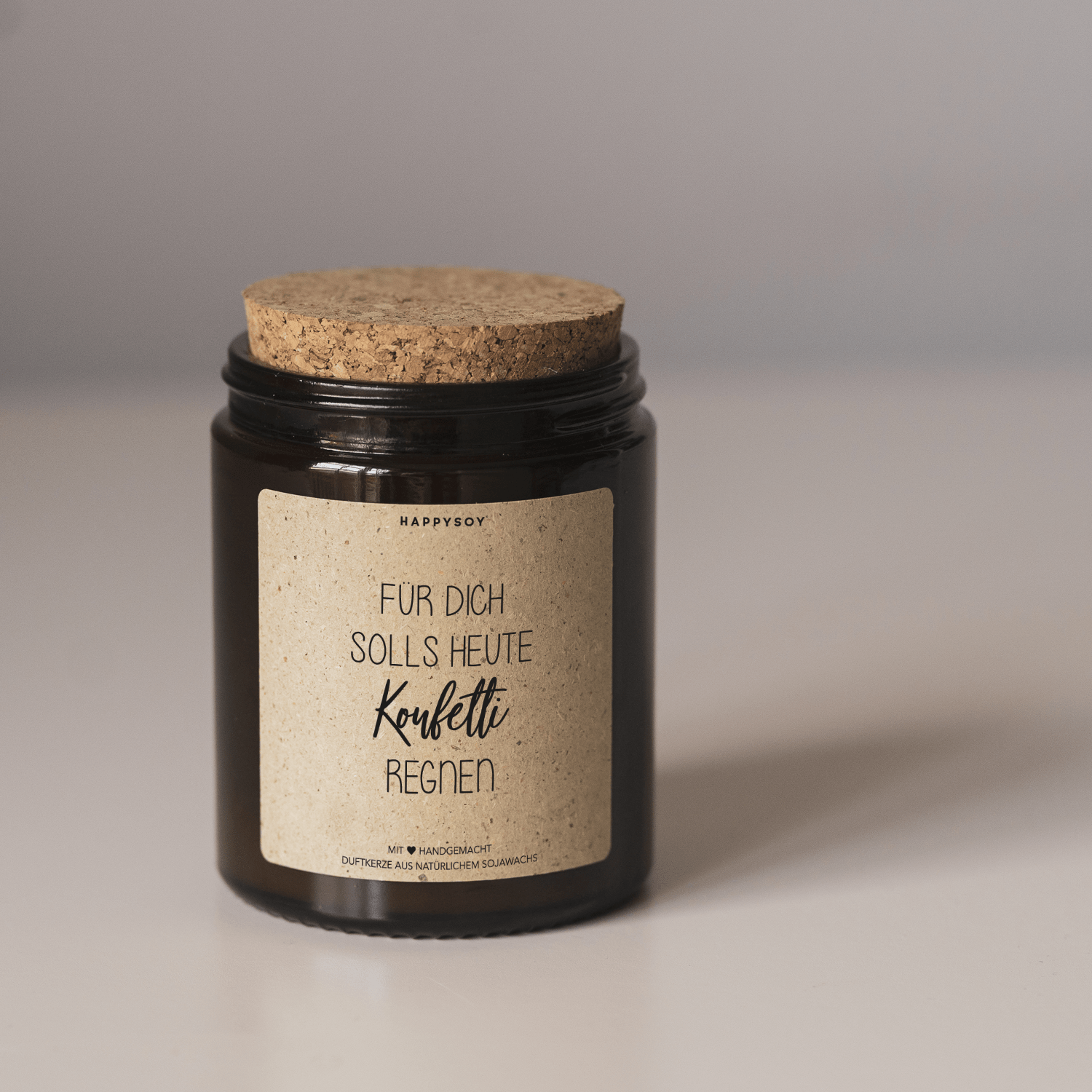 Duftkerze - Für dich solls heute Konfetti regnen - Happysoy®