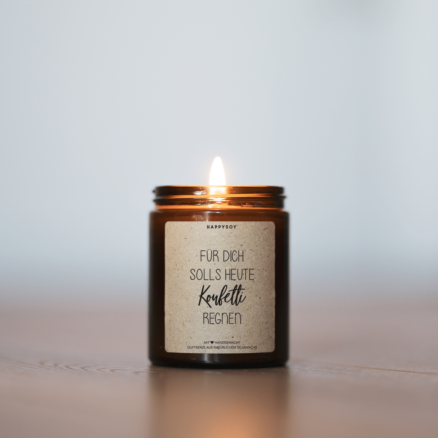 Duftkerze - Für dich solls heute Konfetti regnen - Happysoy®