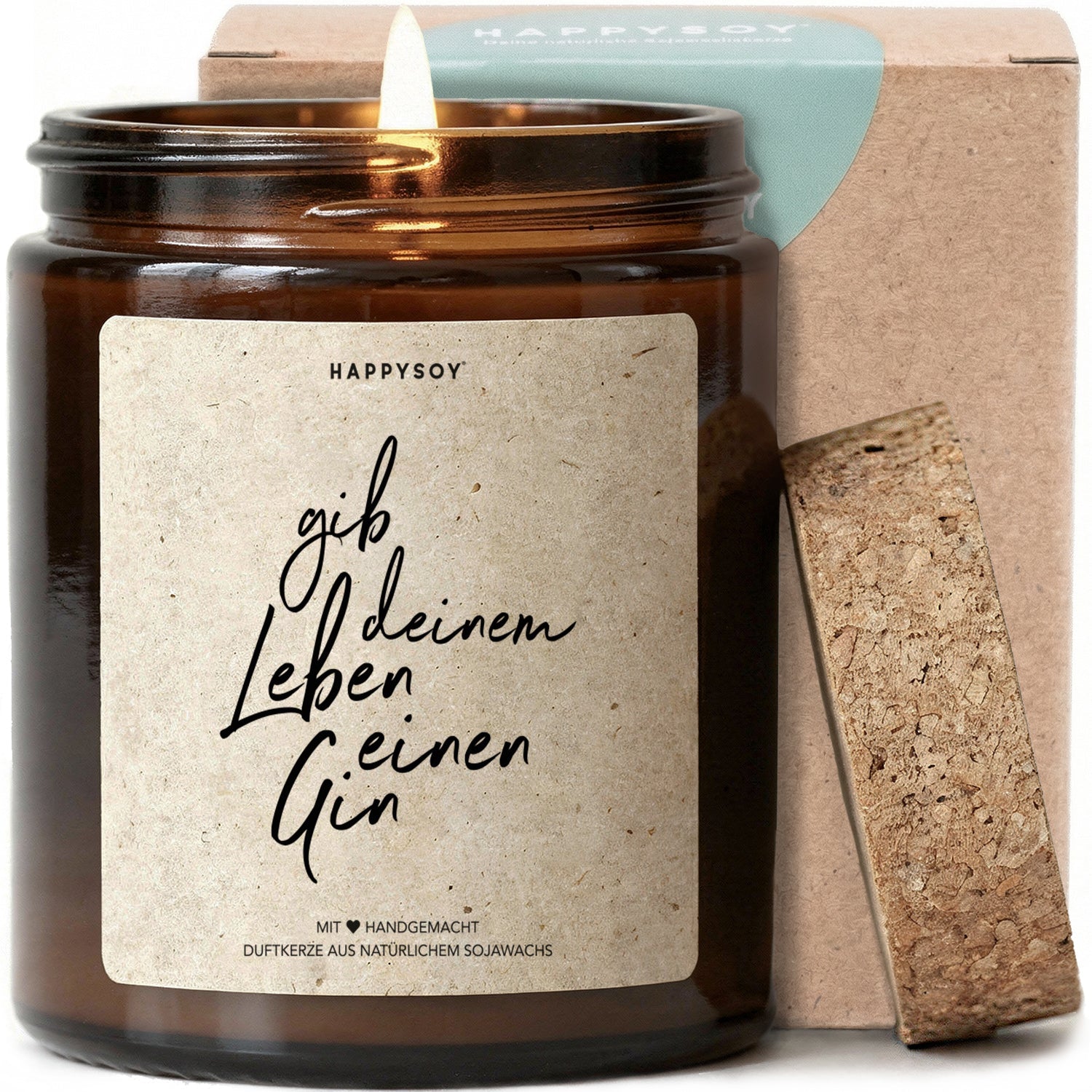 Duftkerze - gib deinem leben einen gin - Happysoy®