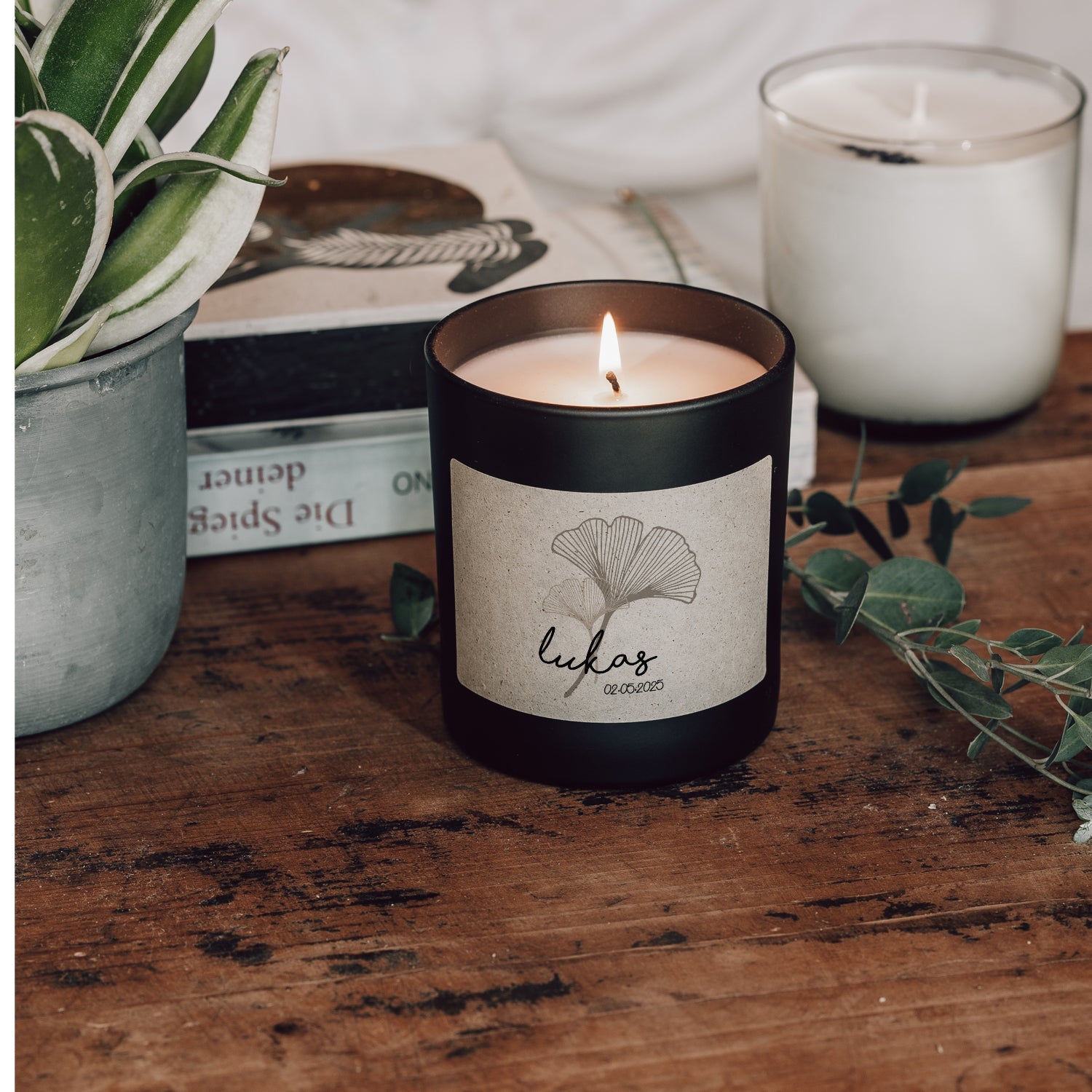 Duftkerze - Gingko (Personalisierbar) - Happysoy®