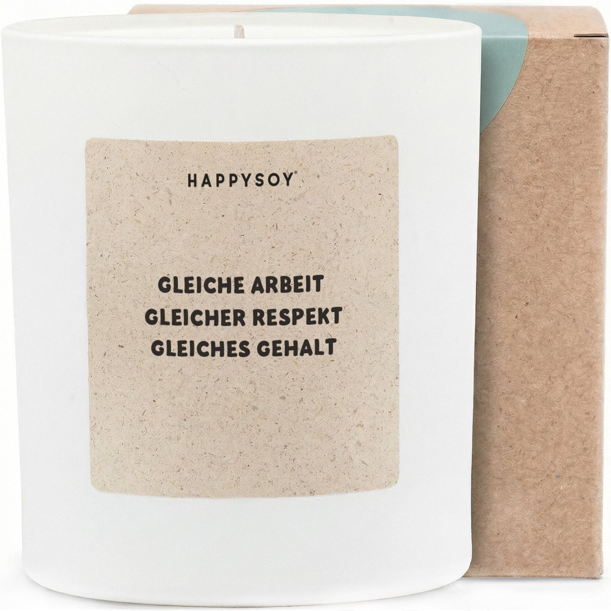 Duftkerze - Gleiche Arbeit Gleicher Respekt Gleiches Gehalt - Happysoy®