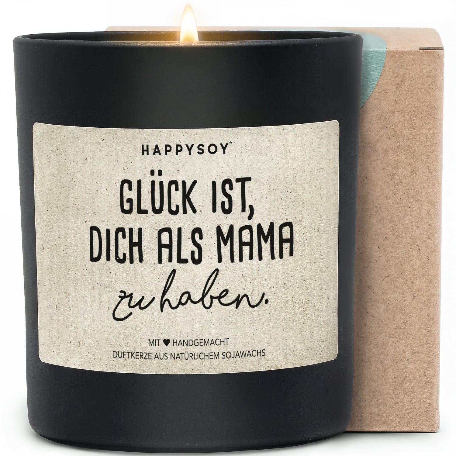 Duftkerze - glück ist, dich als mama zu haben. - Happysoy®