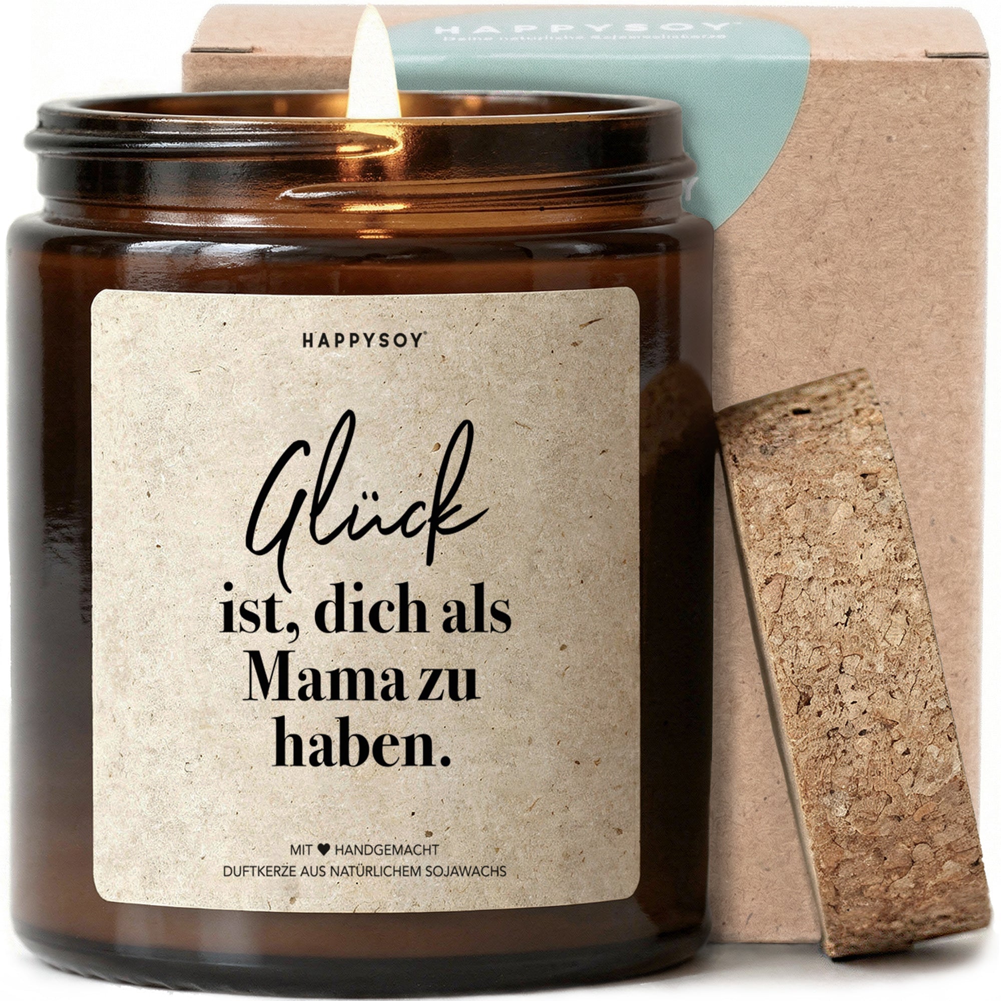 Duftkerze - Glück ist, dich als Mama zu haben - Happysoy®