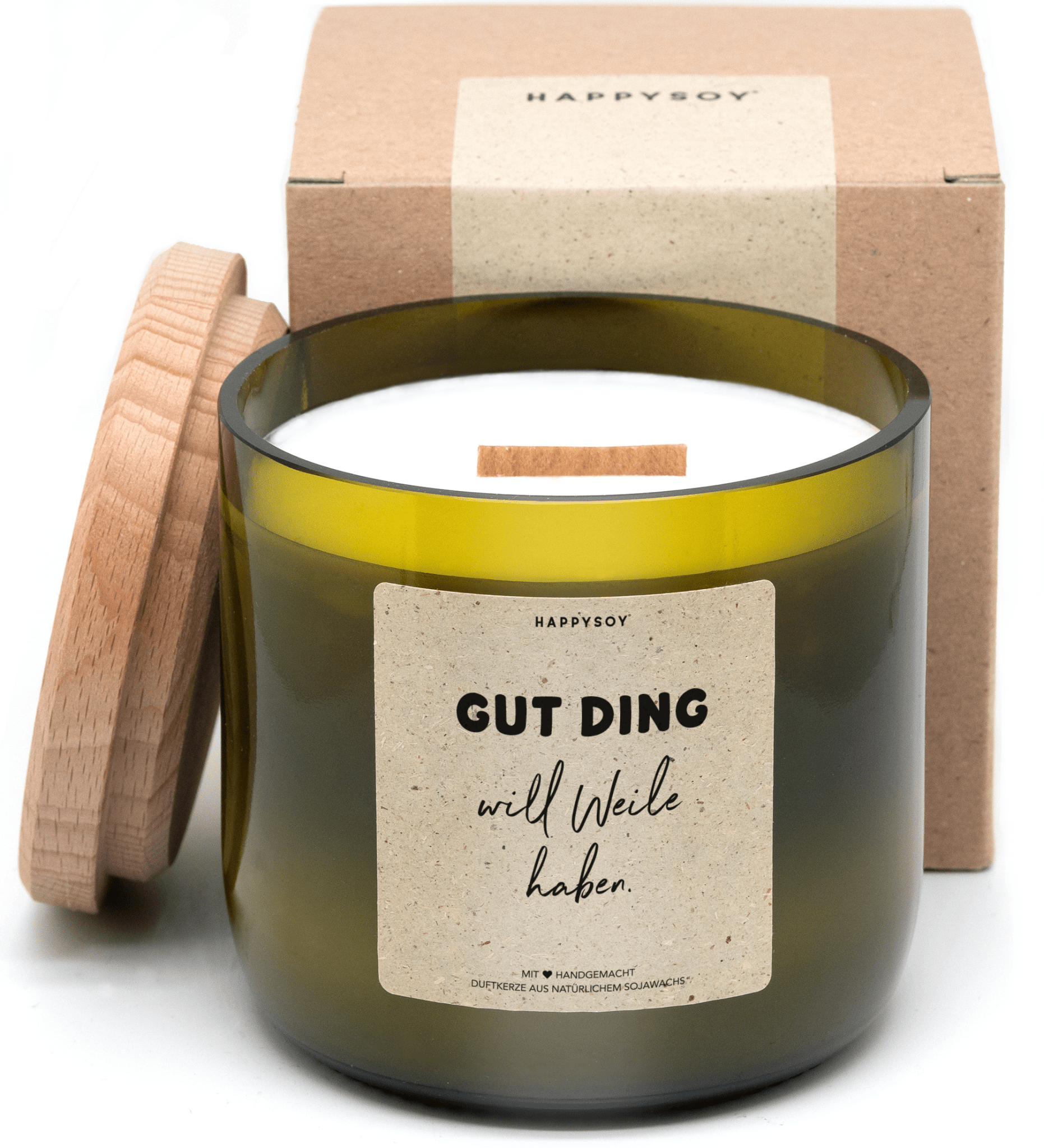 Duftkerze - Gut Ding will Weile haben - Happysoy®