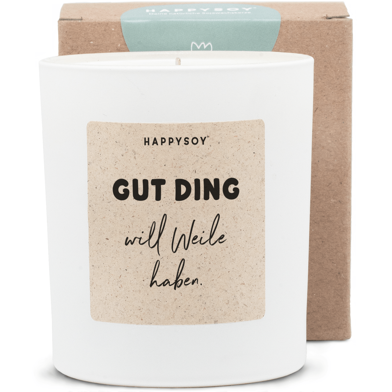 Duftkerze - Gut Ding will Weile haben - Happysoy®
