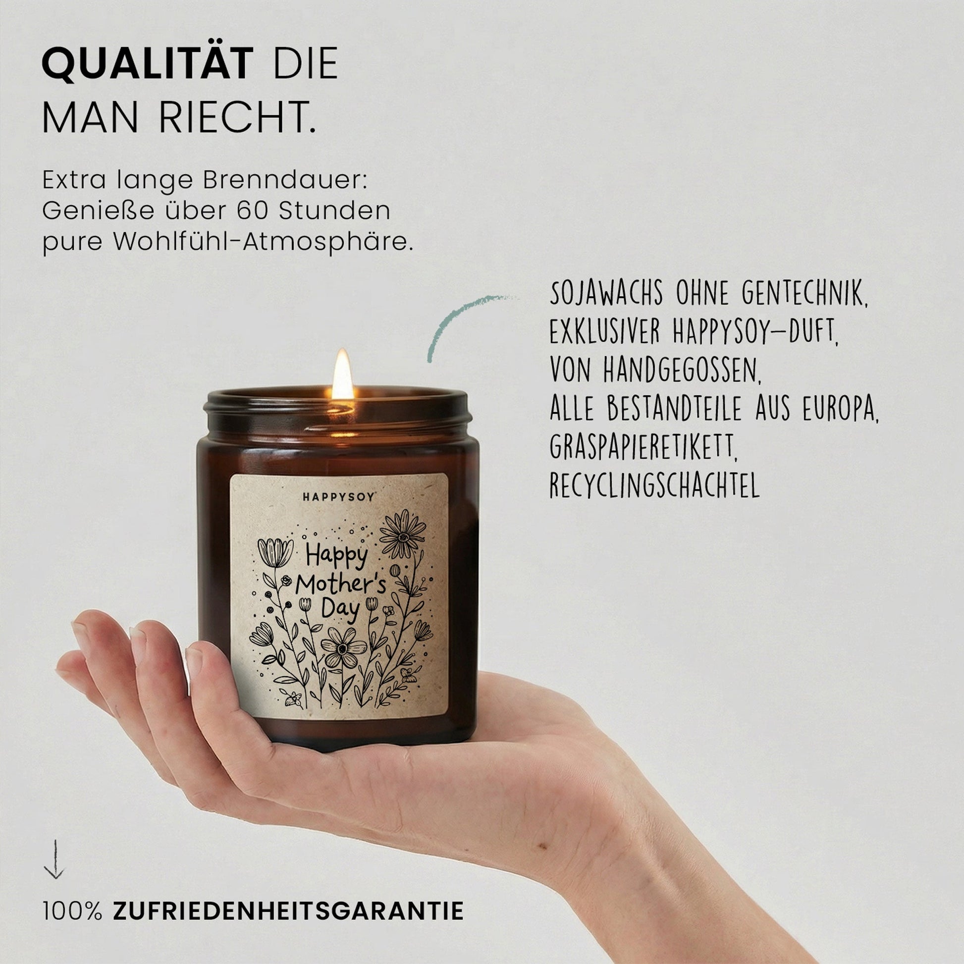 Duftkerze - Happy Mothers Day - Happysoy®