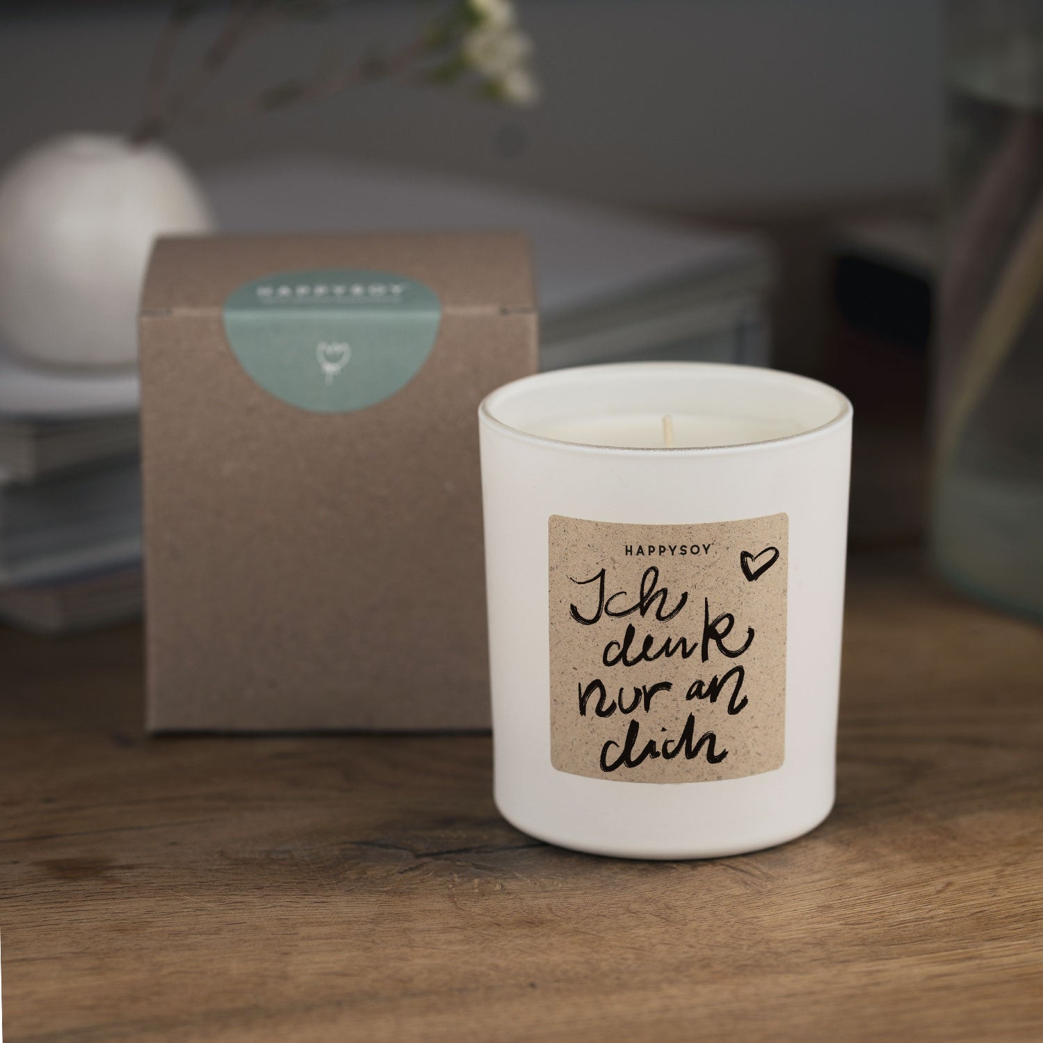 Duftkerze - HAPPYSOY® by Steffi Bauer ich denk nur an dich - Happysoy®