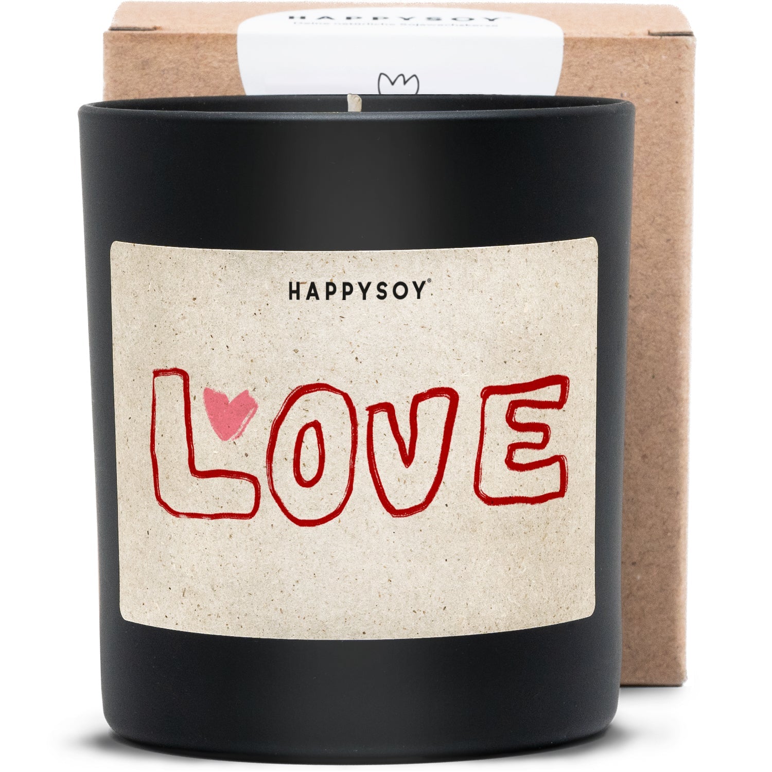 Duftkerze - HAPPYSOY® by Steffi Bauer - Love rosarot - Happysoy®