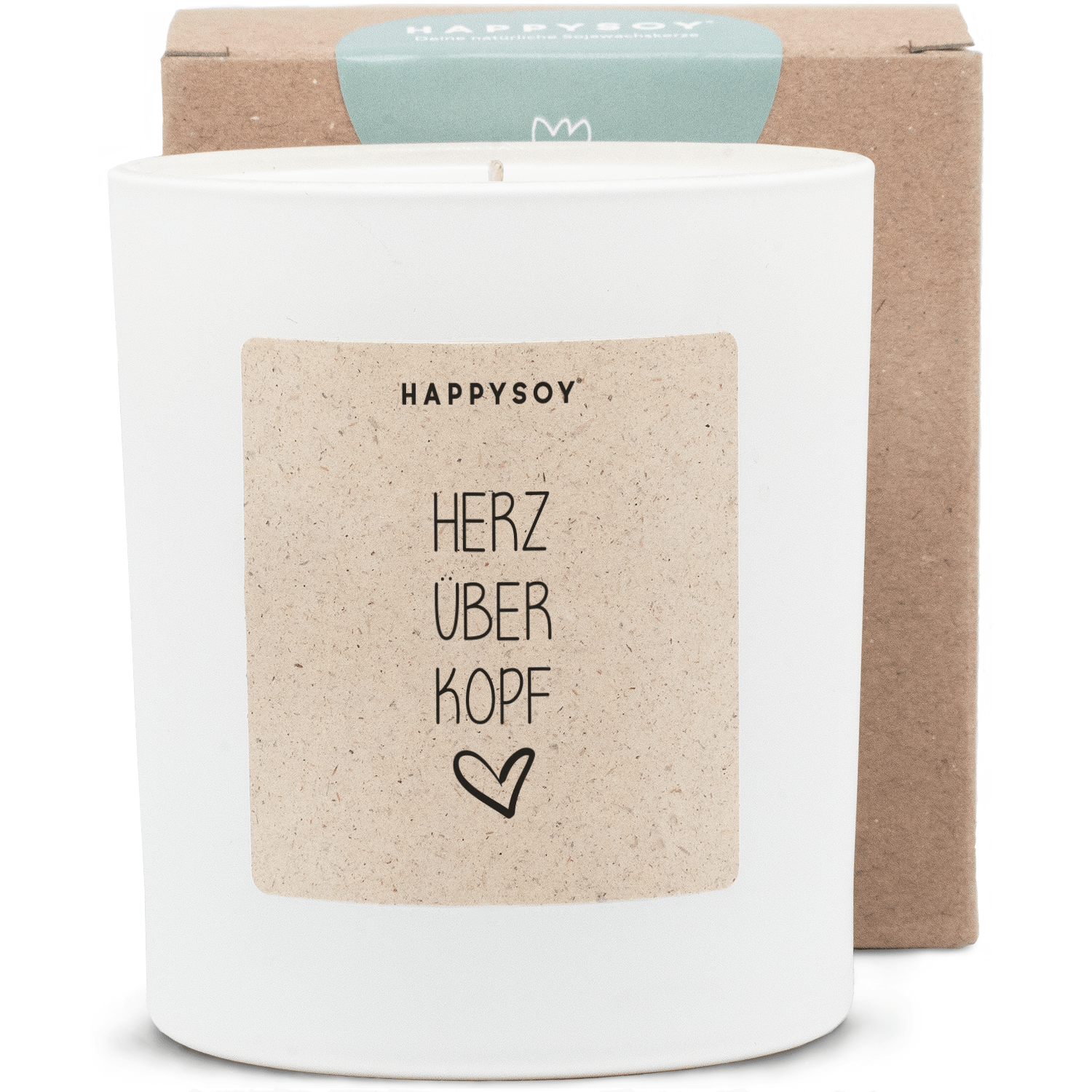 Duftkerze - Herz über Kopf <3 - Happysoy®