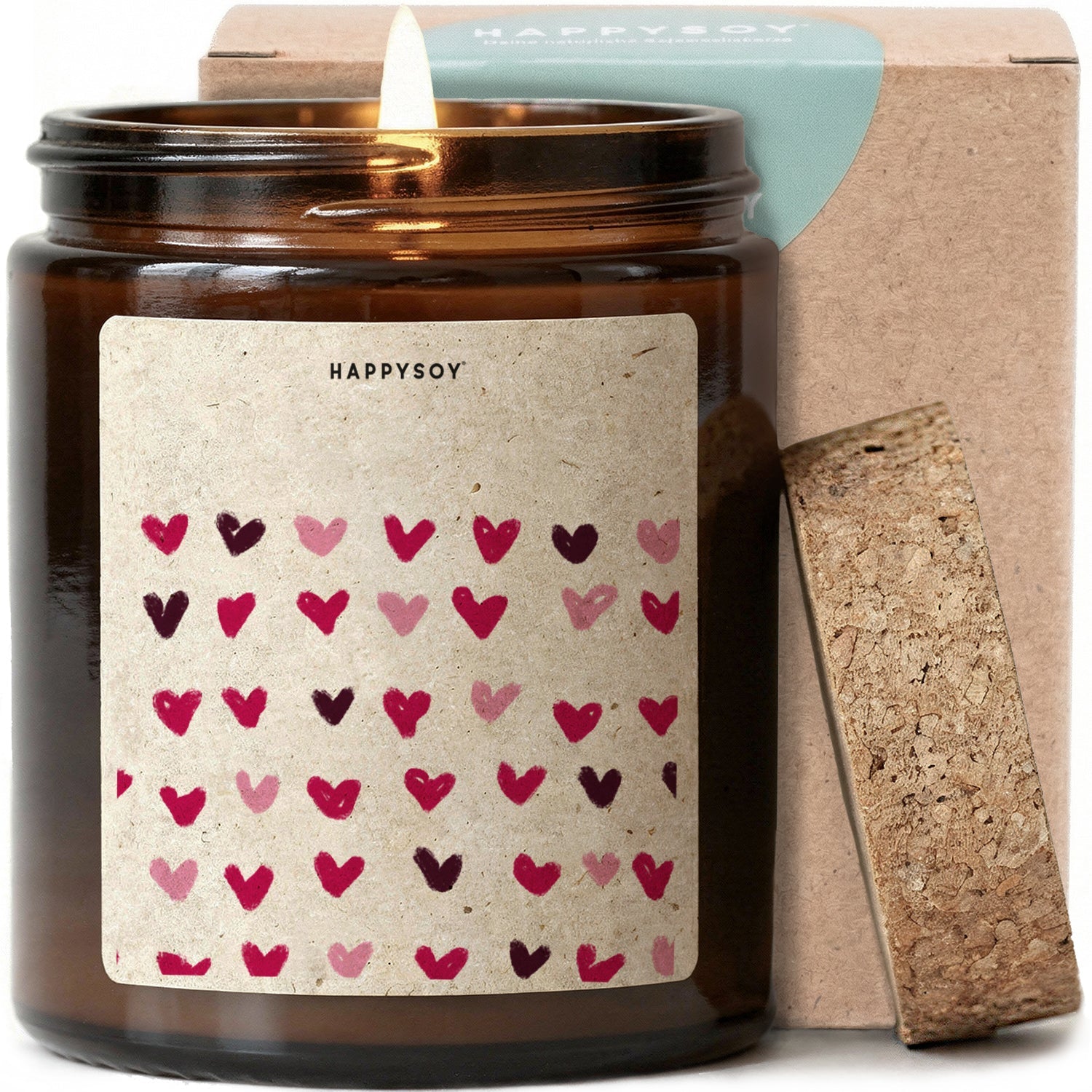 Duftkerze - Herzchen - Happysoy®