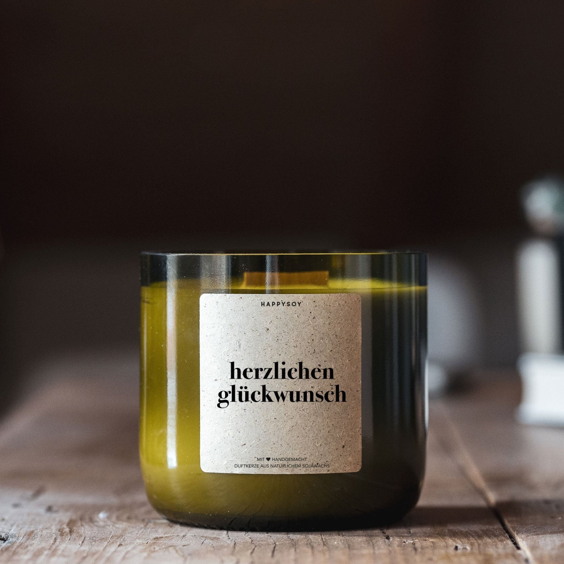 Duftkerze - Herzlichen Glückwunsch! - Happysoy®