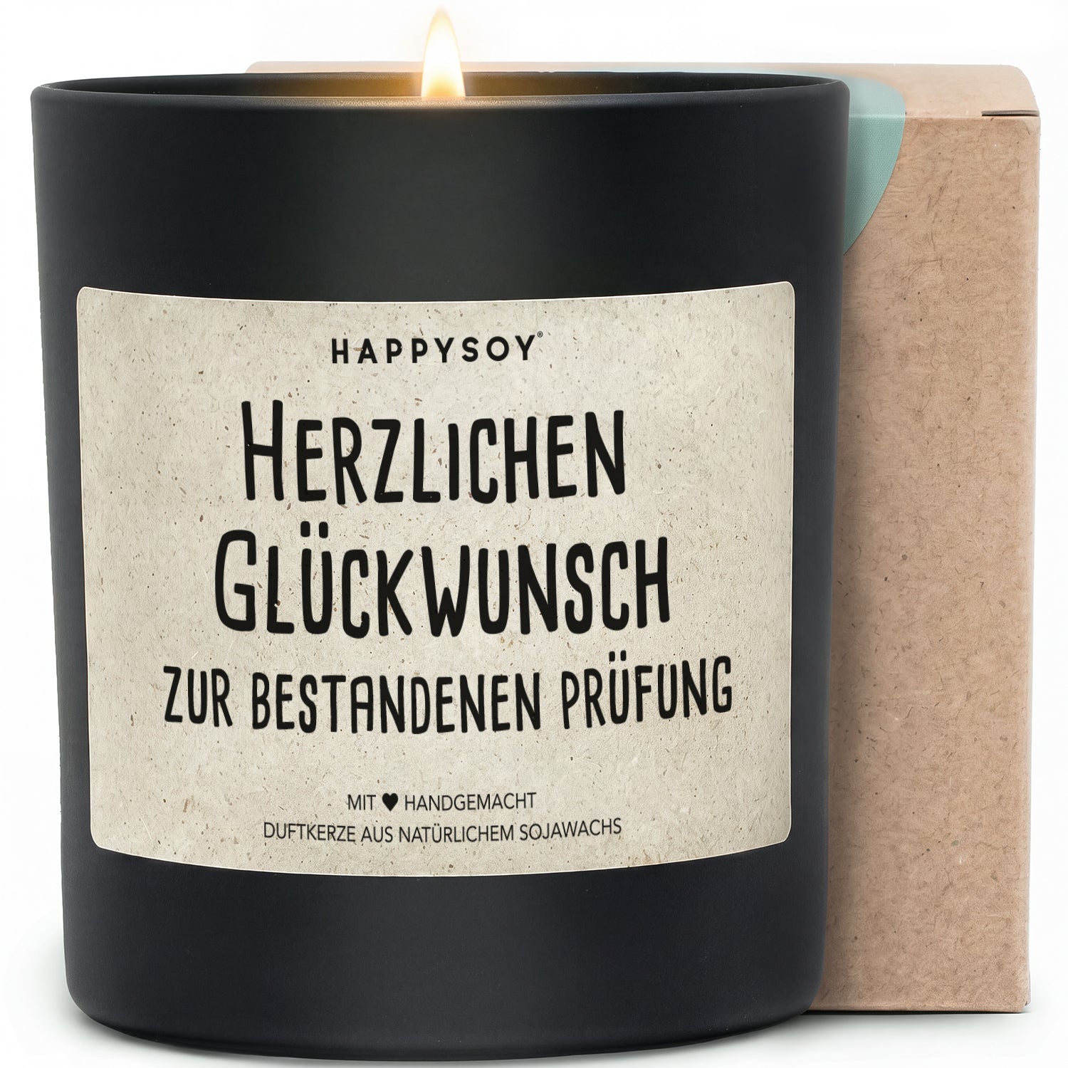 Duftkerze - Herzlichen Glückwunsch zur bestandenen Prüfung - Happysoy®
