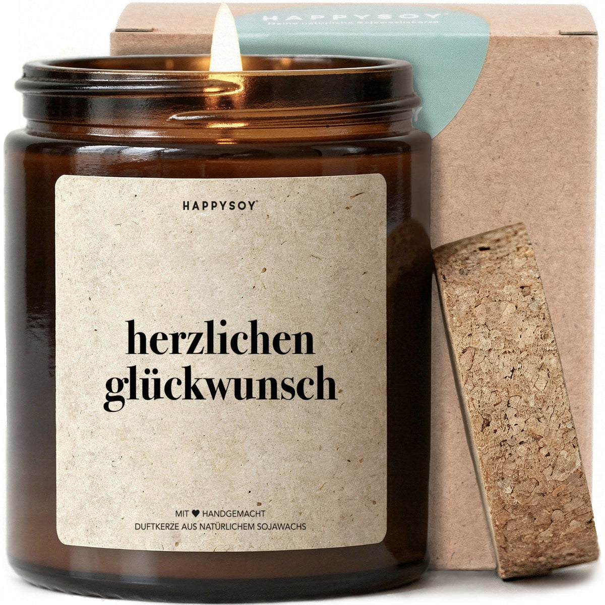 Duftkerze - Herzlichen Glückwunsch! - Happysoy®