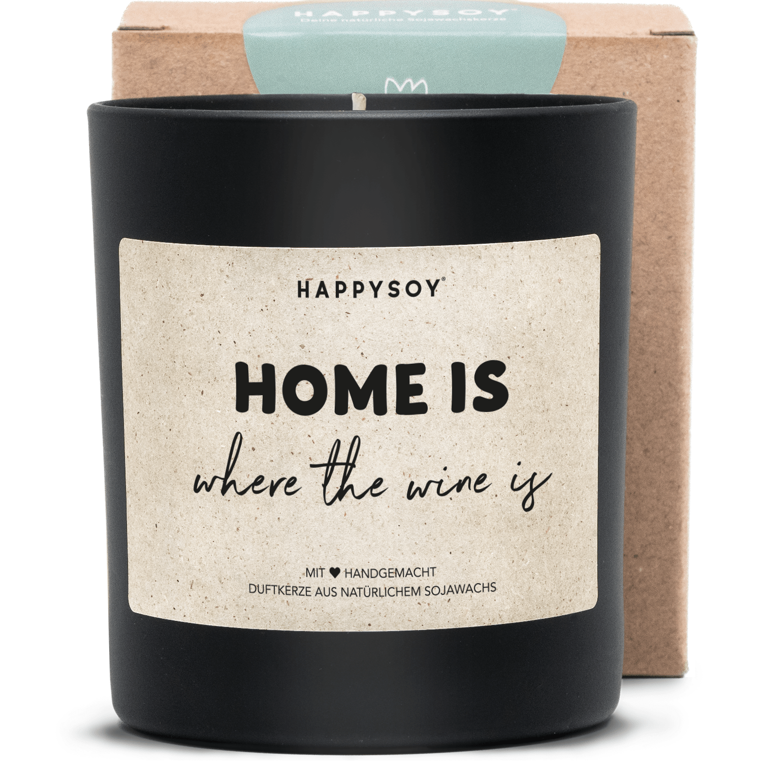 Duftkerze - Home is where the wine is - Happysoy®