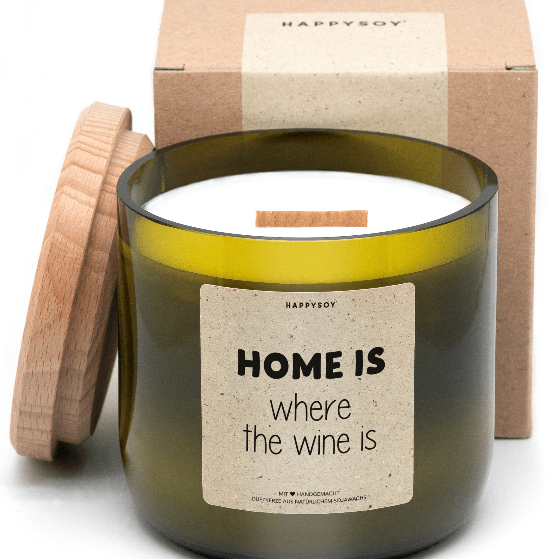 Duftkerze - Home is where the wine is - Happysoy®