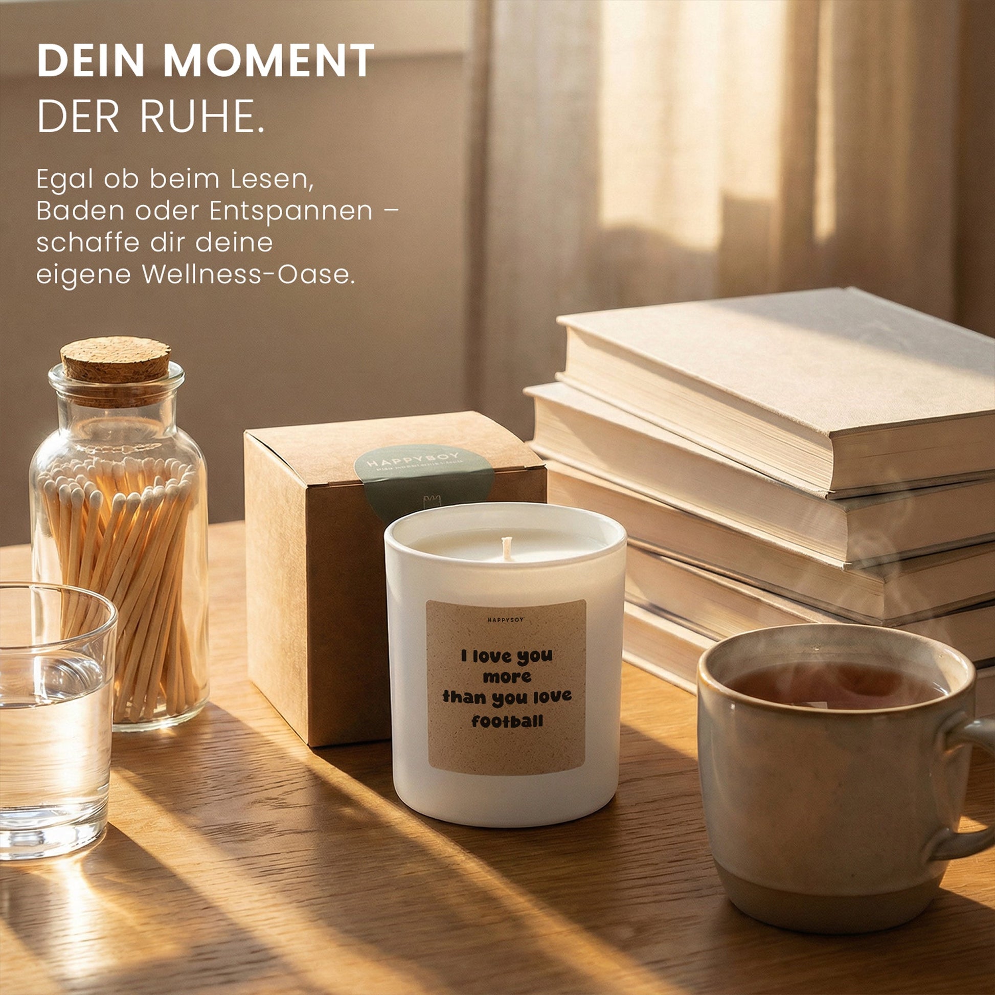 Duftkerze - I love you more than you love football - Happysoy®