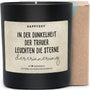 Duftkerze - In der Dunkelheit der Trauer leuchten die Sterne der Erinnerung - Happysoy®