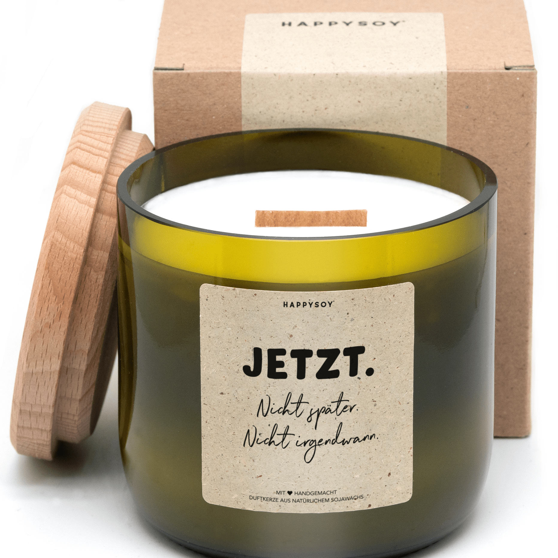 Duftkerze - JETZT. Nicht später. Nicht irgendwann. - Happysoy®