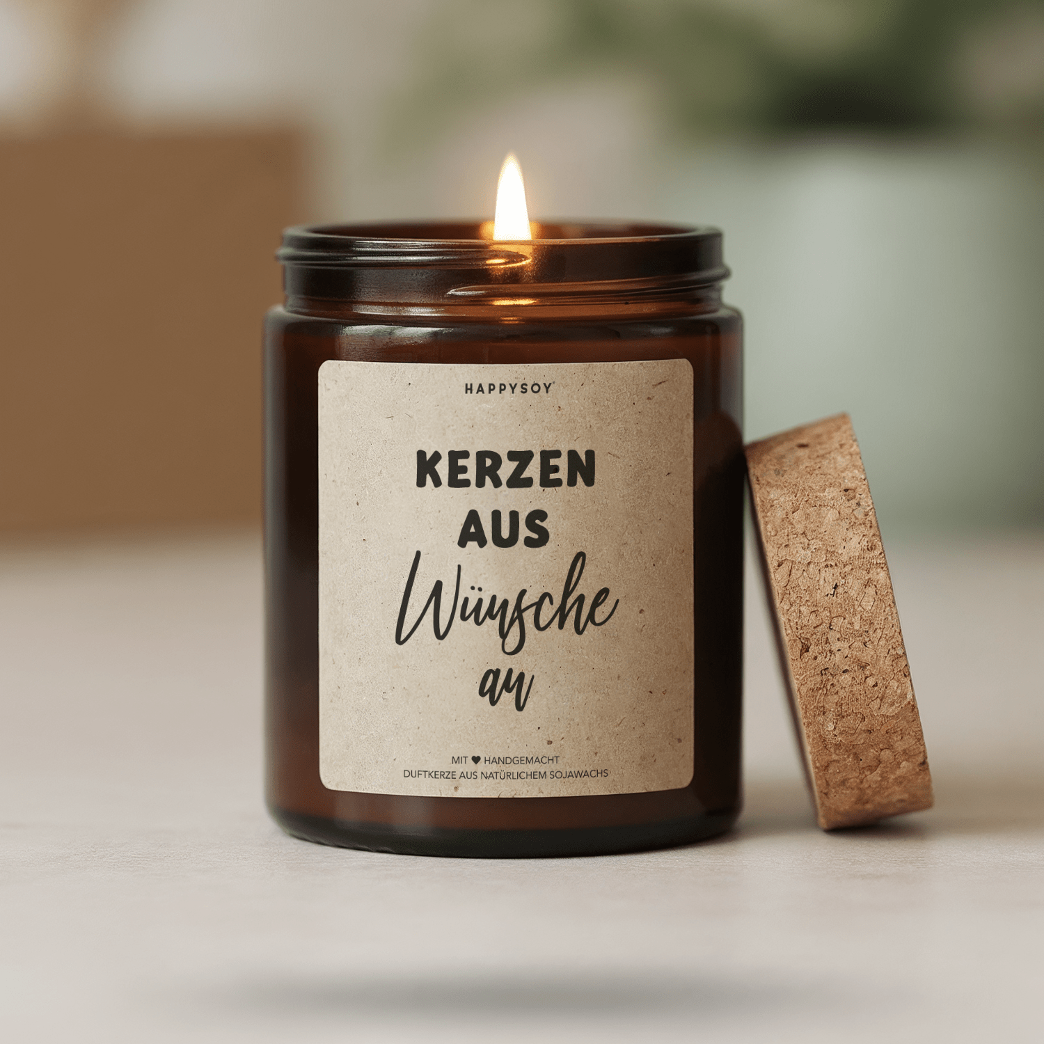 Duftkerze - Kerzen aus, Wünsche an - Happysoy®
