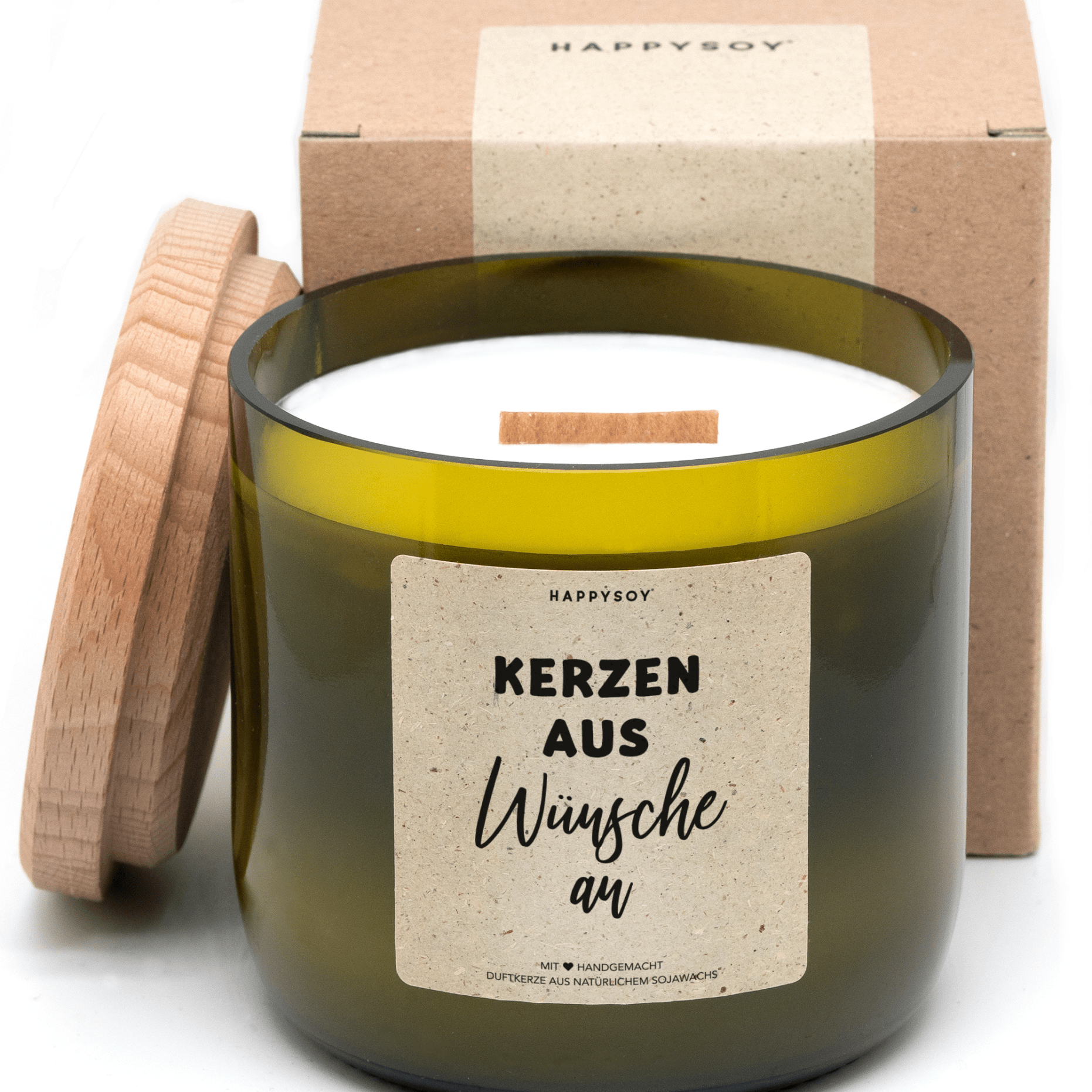 Duftkerze - Kerzen aus, Wünsche an - Happysoy®