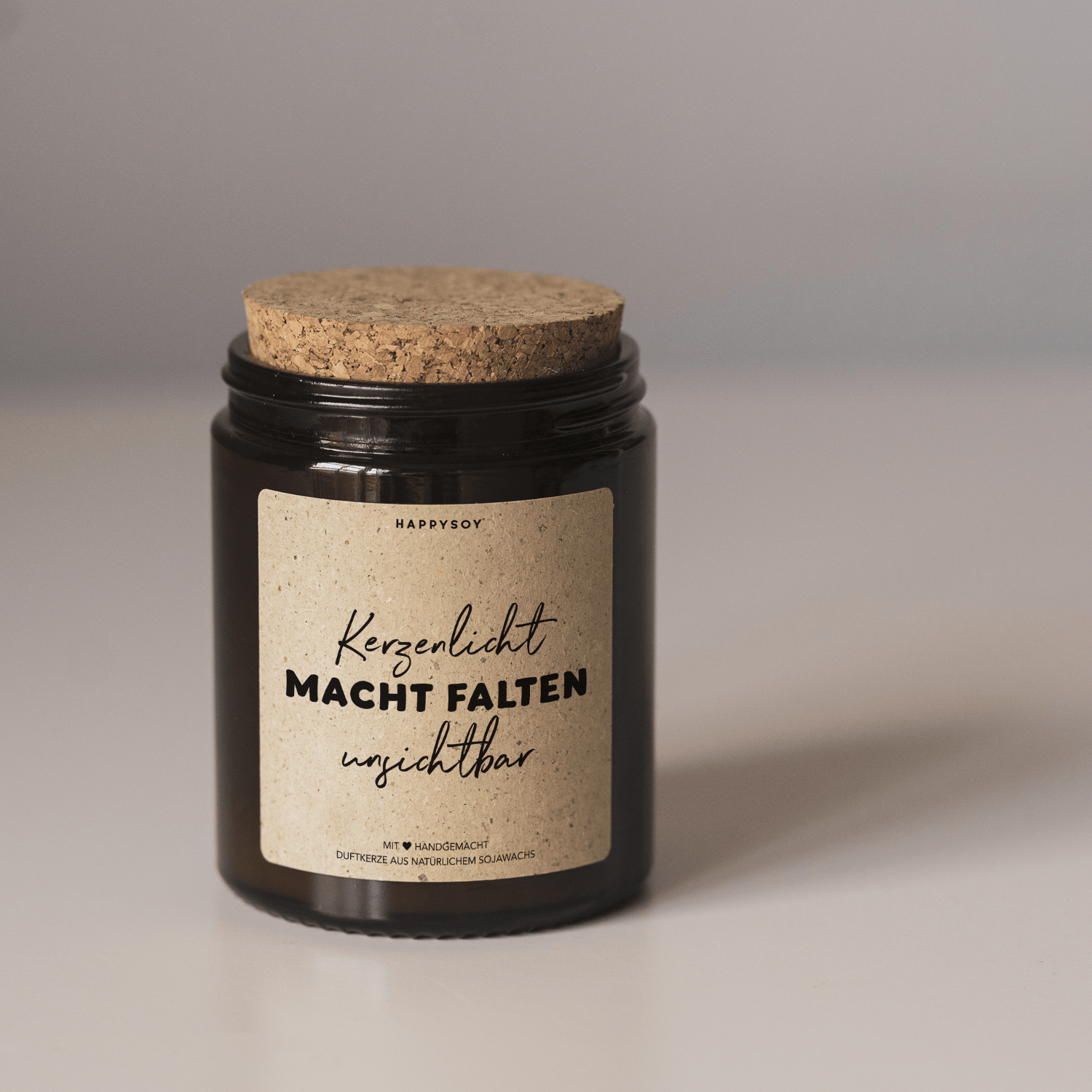 Duftkerze - Kerzenlicht macht Falten unsichtbar - Happysoy®