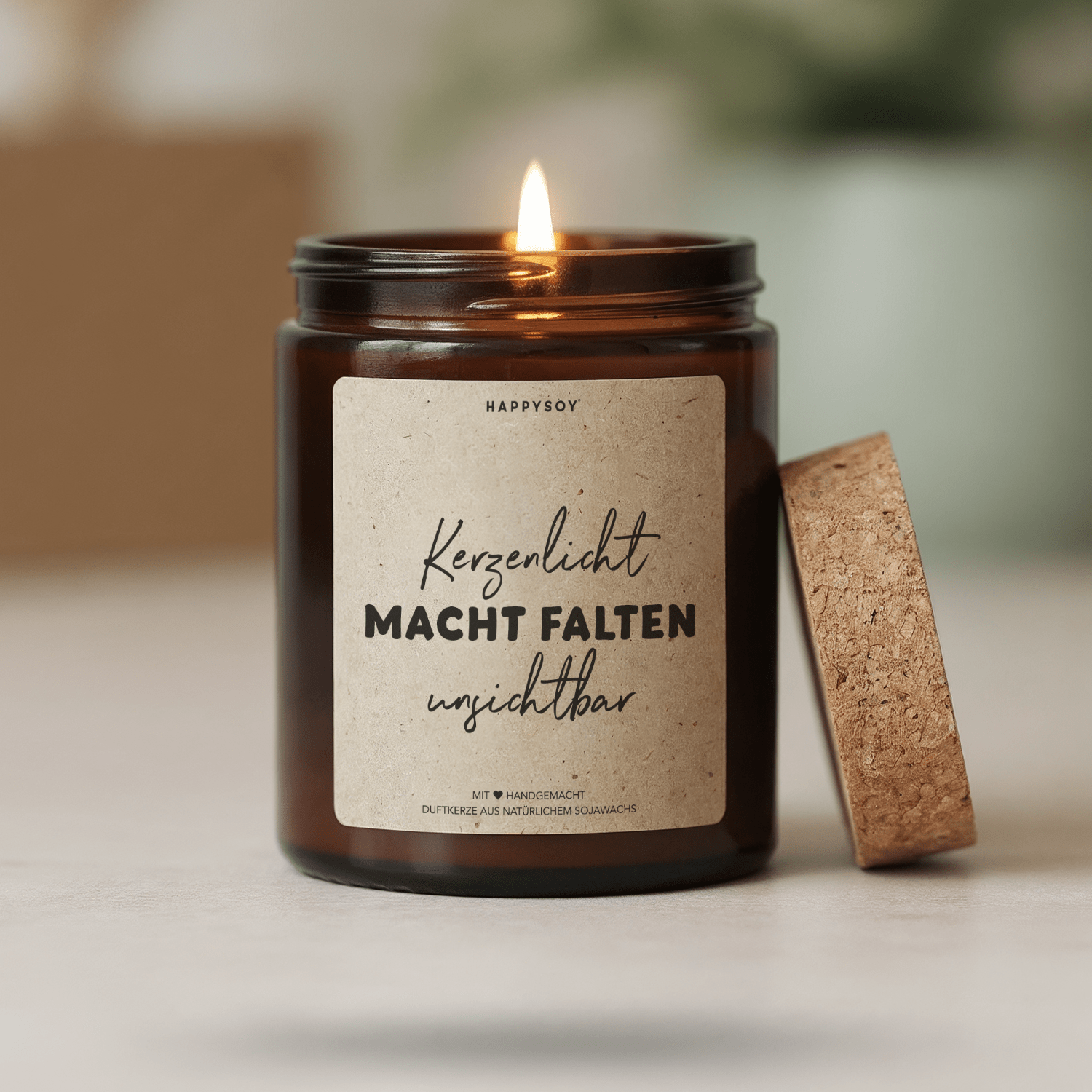 Duftkerze - Kerzenlicht macht Falten unsichtbar - Happysoy®