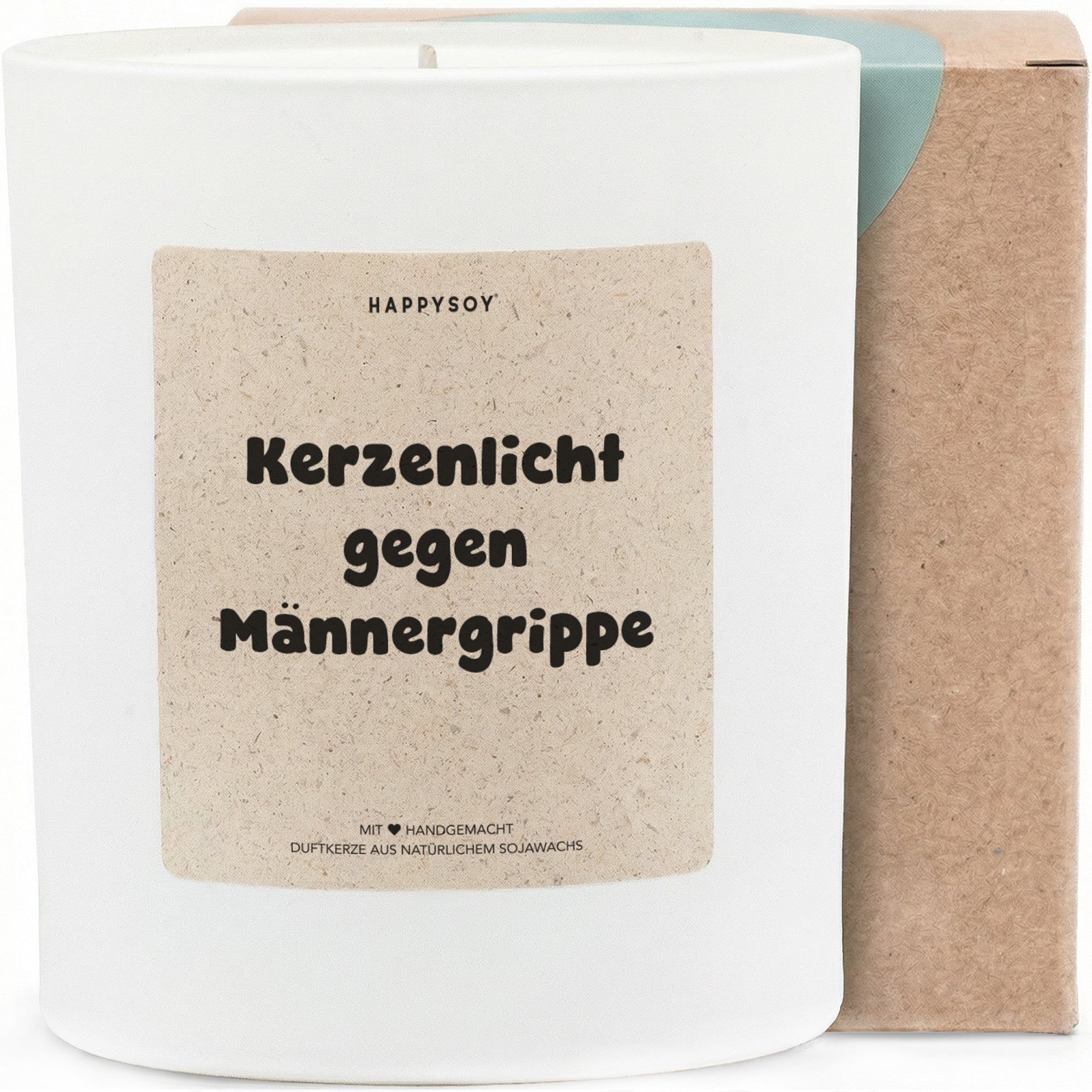 Duftkerze - Kerzenlicht Männergrippe gegen - Happysoy®