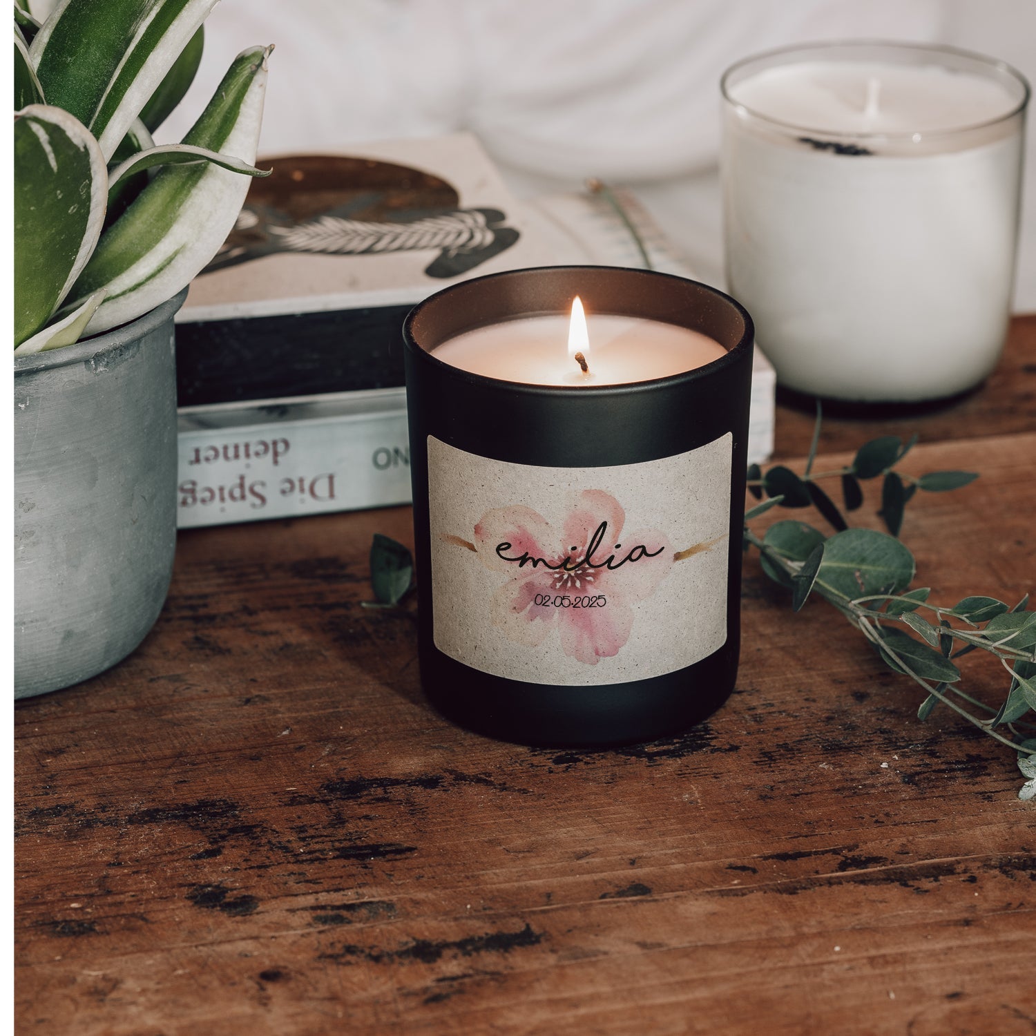 Duftkerze - Kirschblüte (Personalisierbar) - Happysoy®