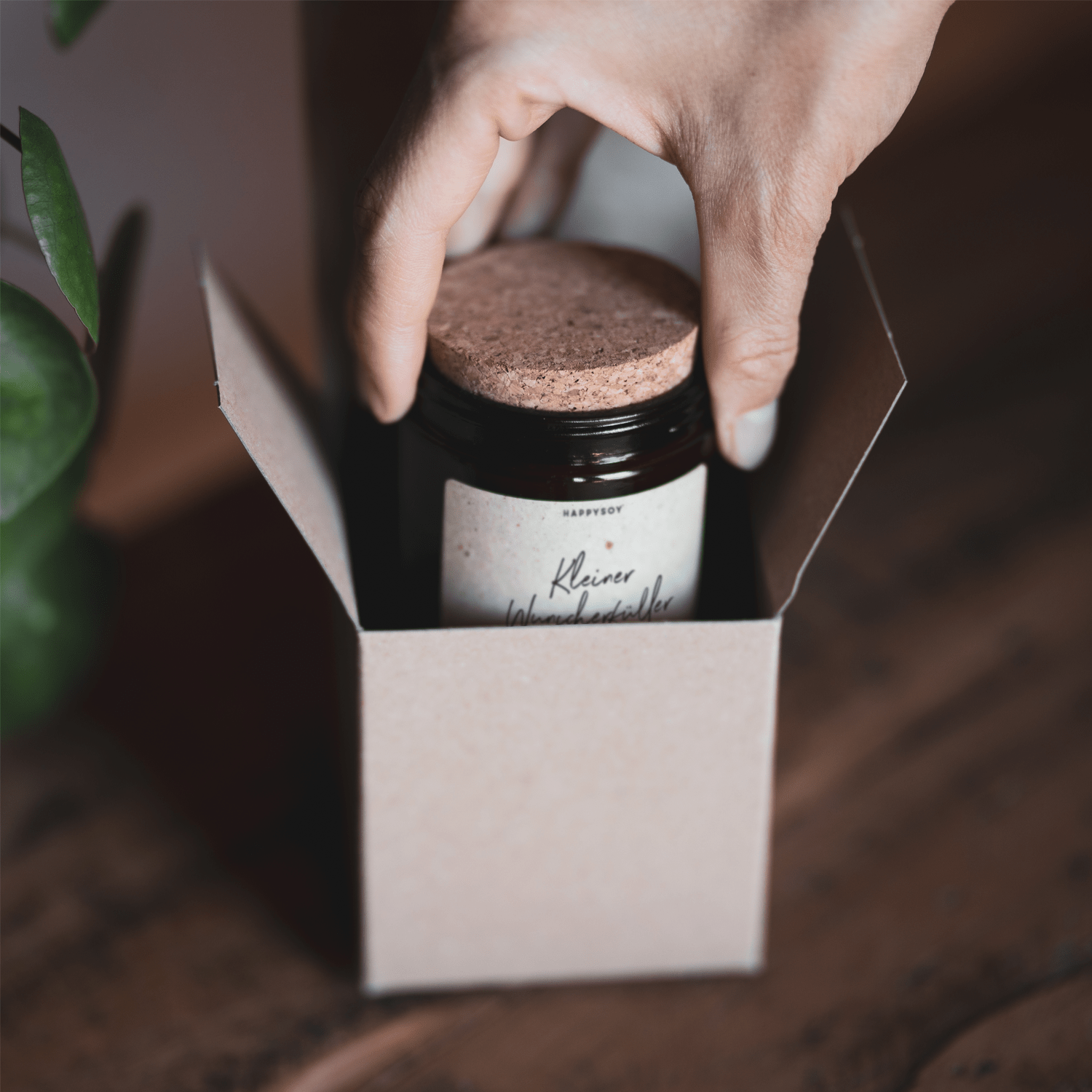 Duftkerze - Kleiner Wunscherfüller beim Auspusten - Happysoy®
