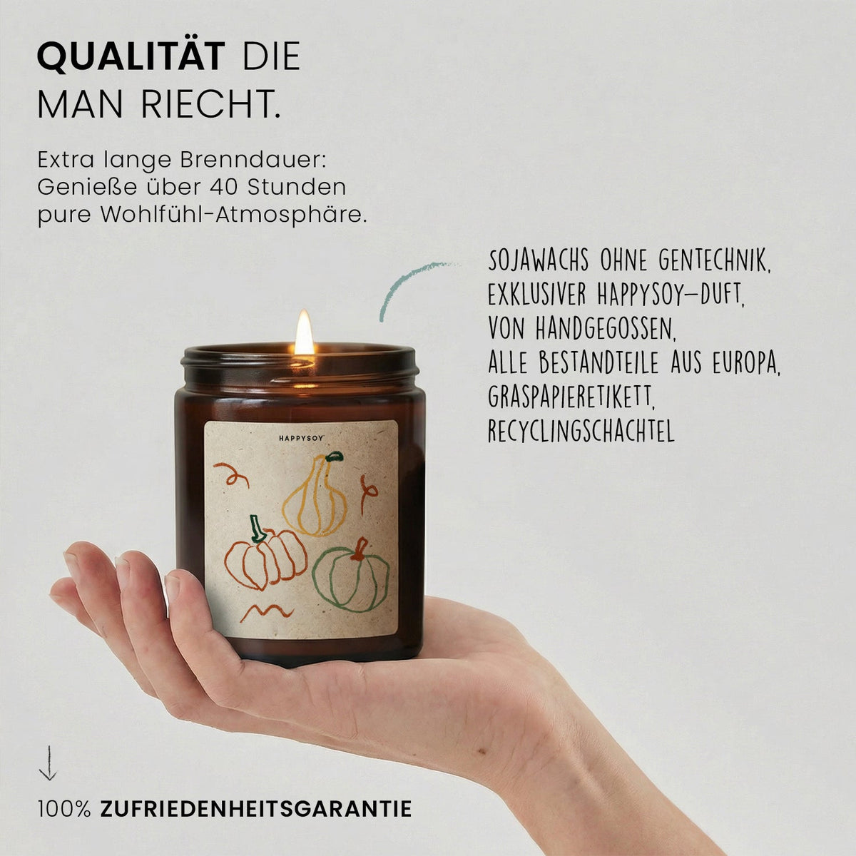 Duftkerze - Kürbisse - Happysoy®