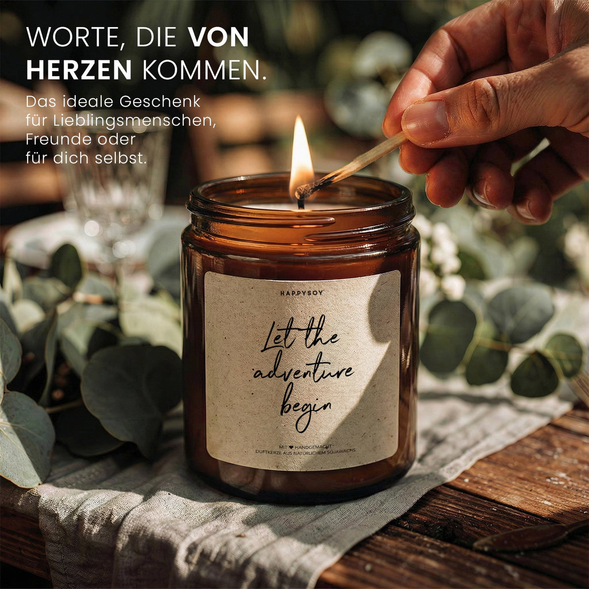 Duftkerze - Let the adventure begin - Happysoy®