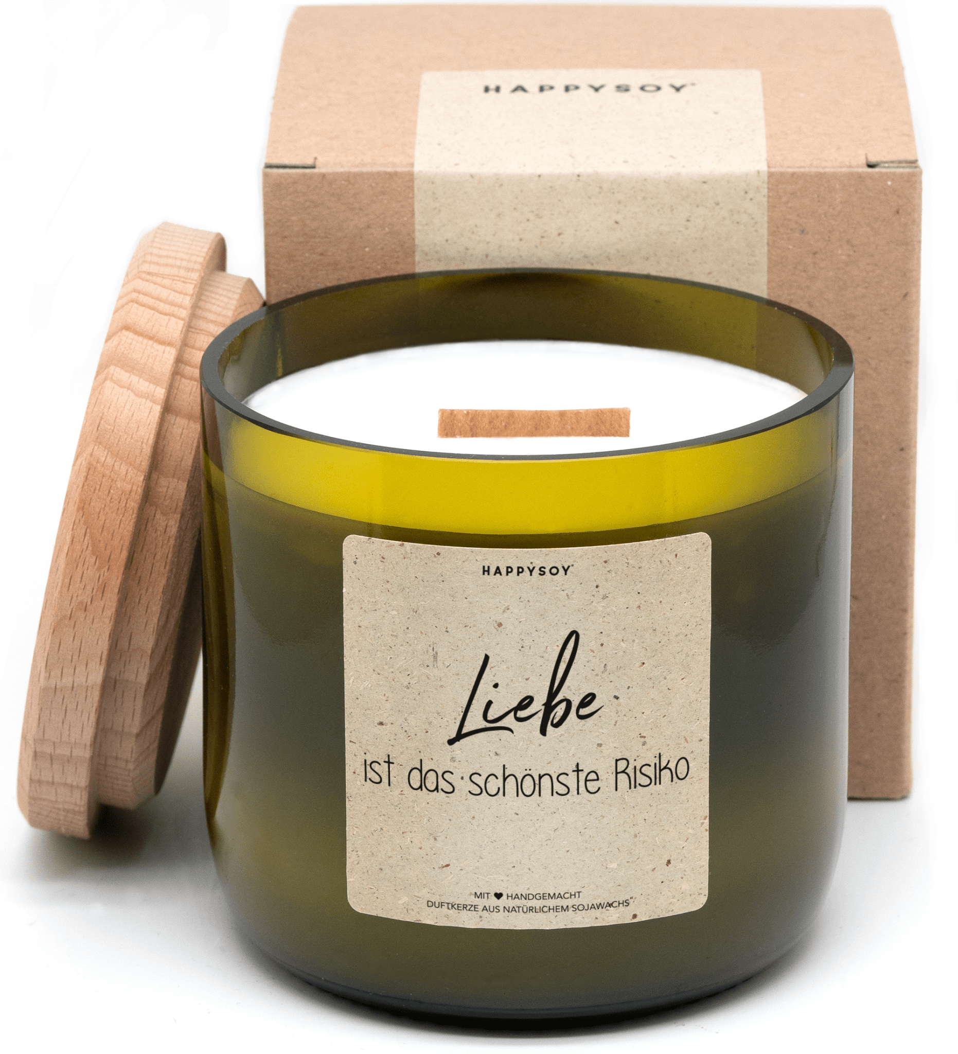 Duftkerze - Liebe ist das schönste Risiko - Happysoy®