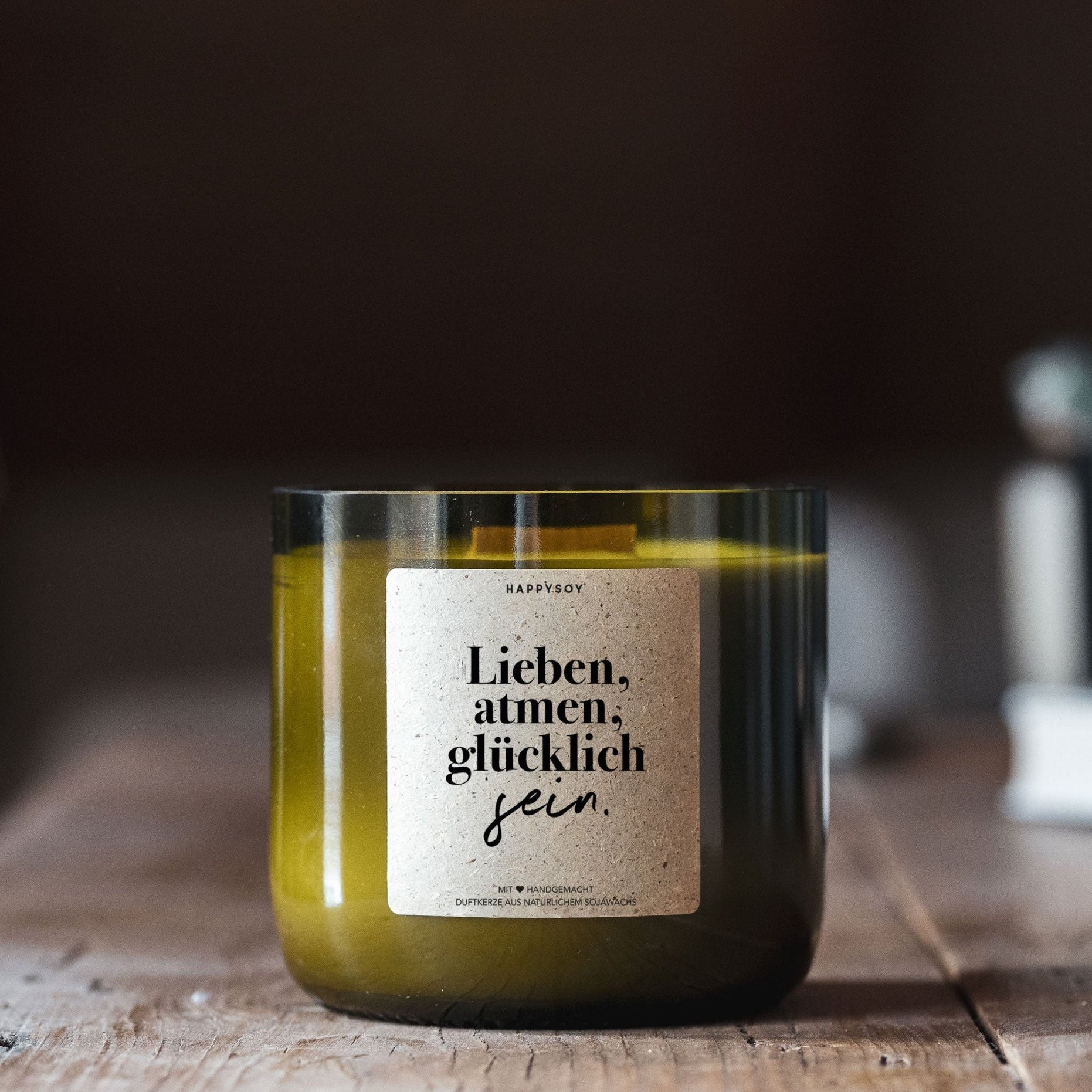 Duftkerze - Lieben, atmen, glücklich sein! - Happysoy®