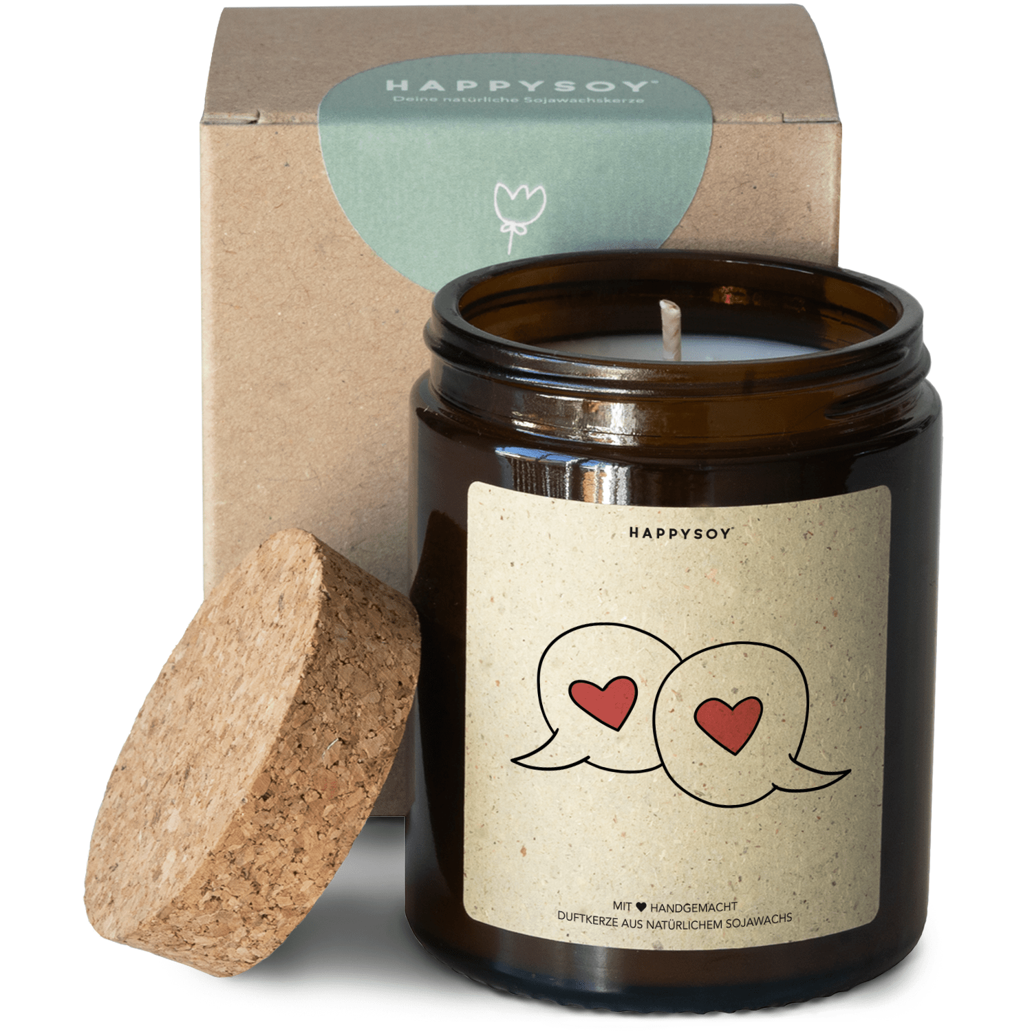 Duftkerze - Liebesbotschaften - Happysoy®